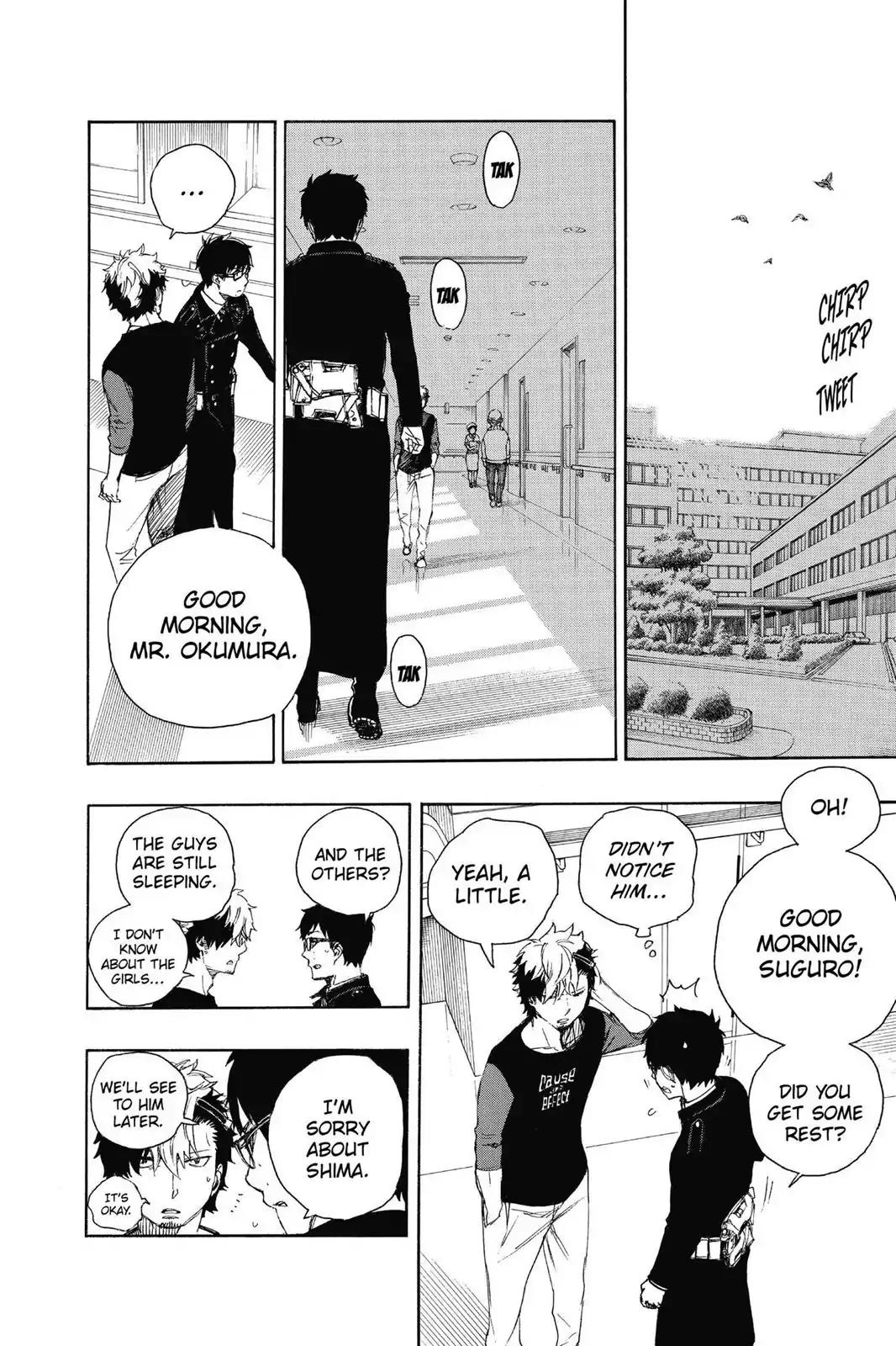 Ao no Exorcist Chapter 63 page 20 - Chapter 63: Goodbye
