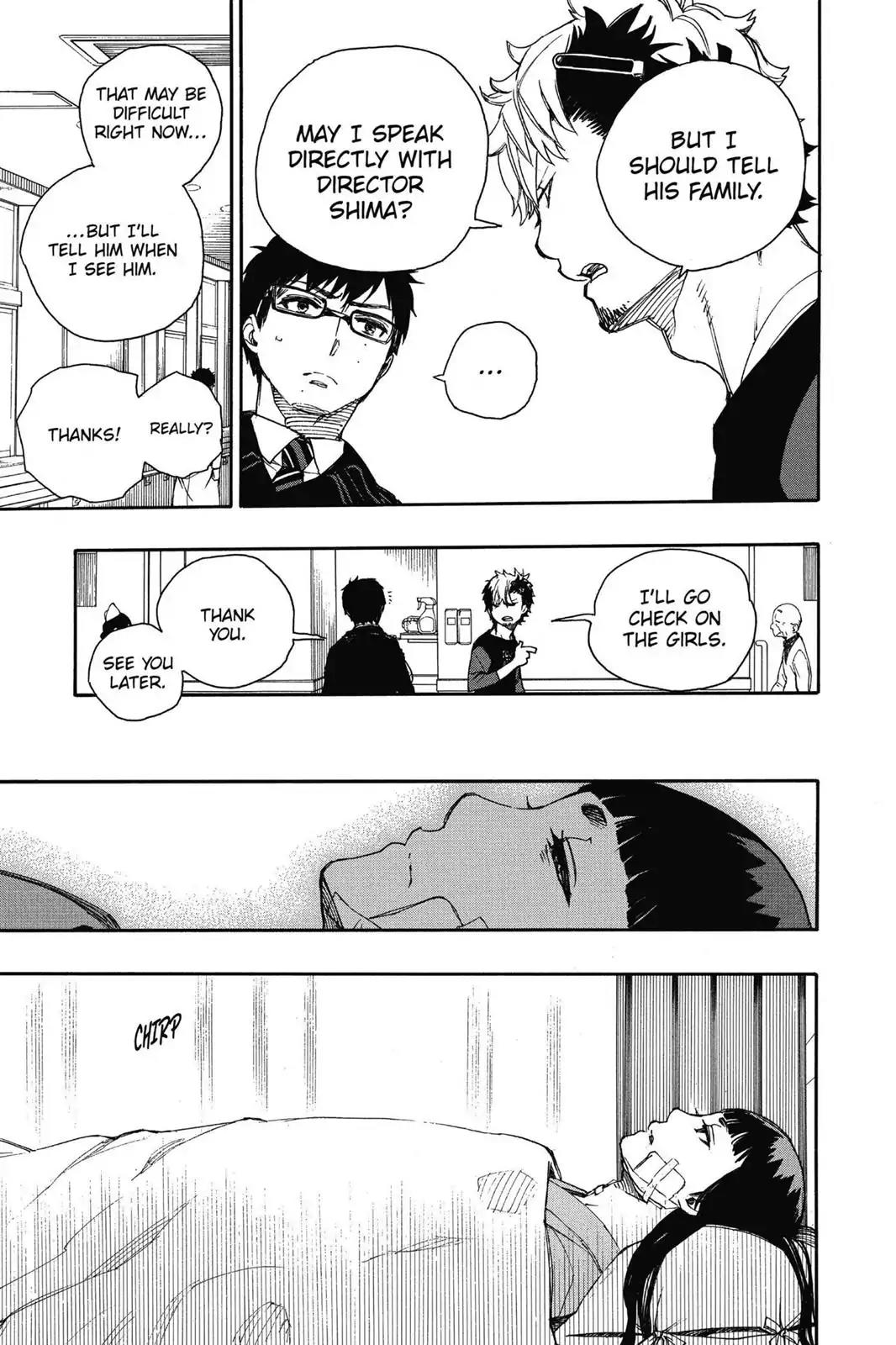 Ao no Exorcist Chapter 63 page 21 - Chapter 63: Goodbye