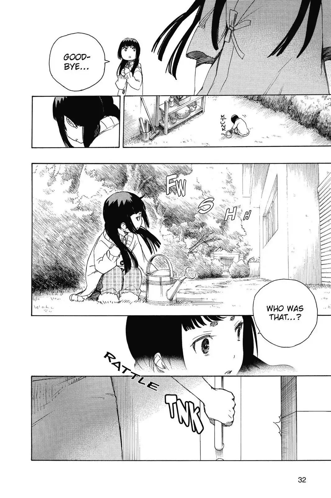 Ao no Exorcist Chapter 63 page 32 - Chapter 63: Goodbye