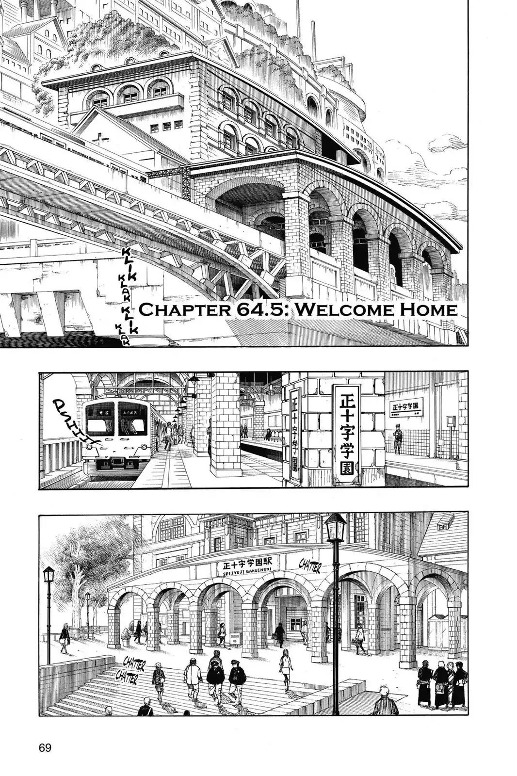 Ao no Exorcist Chapter 64.5 page 1 - Chapter 64.5: Welcome Home