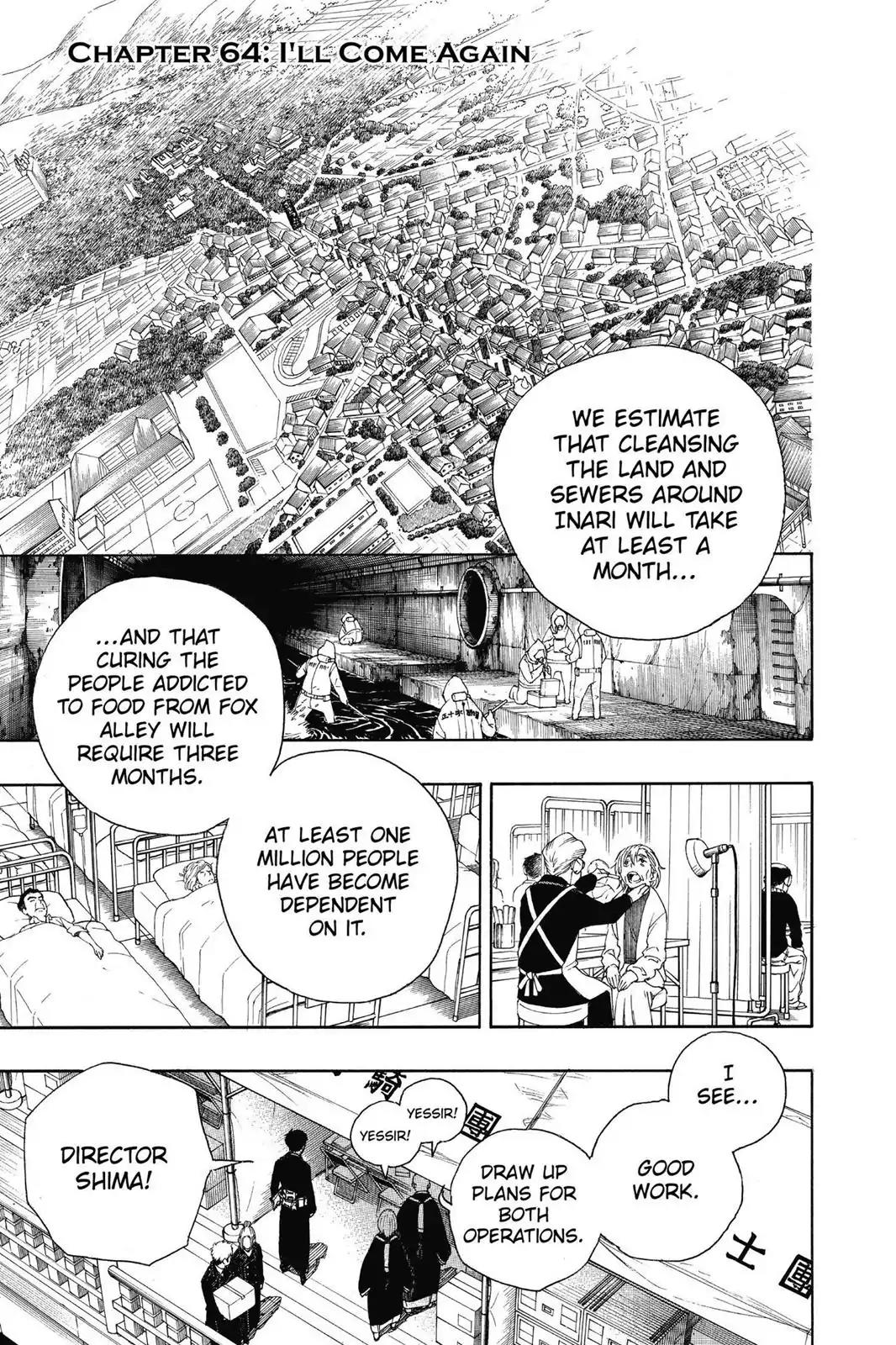 Ao no Exorcist Chapter 64 page 1 - Chapter 64: I'll Come Again