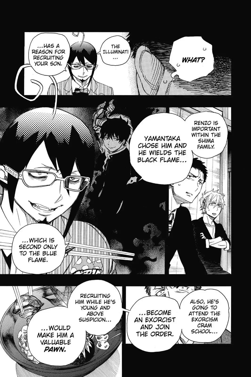 Ao no Exorcist Chapter 65 page 11 - Chapter 65: Pink Spider (1)