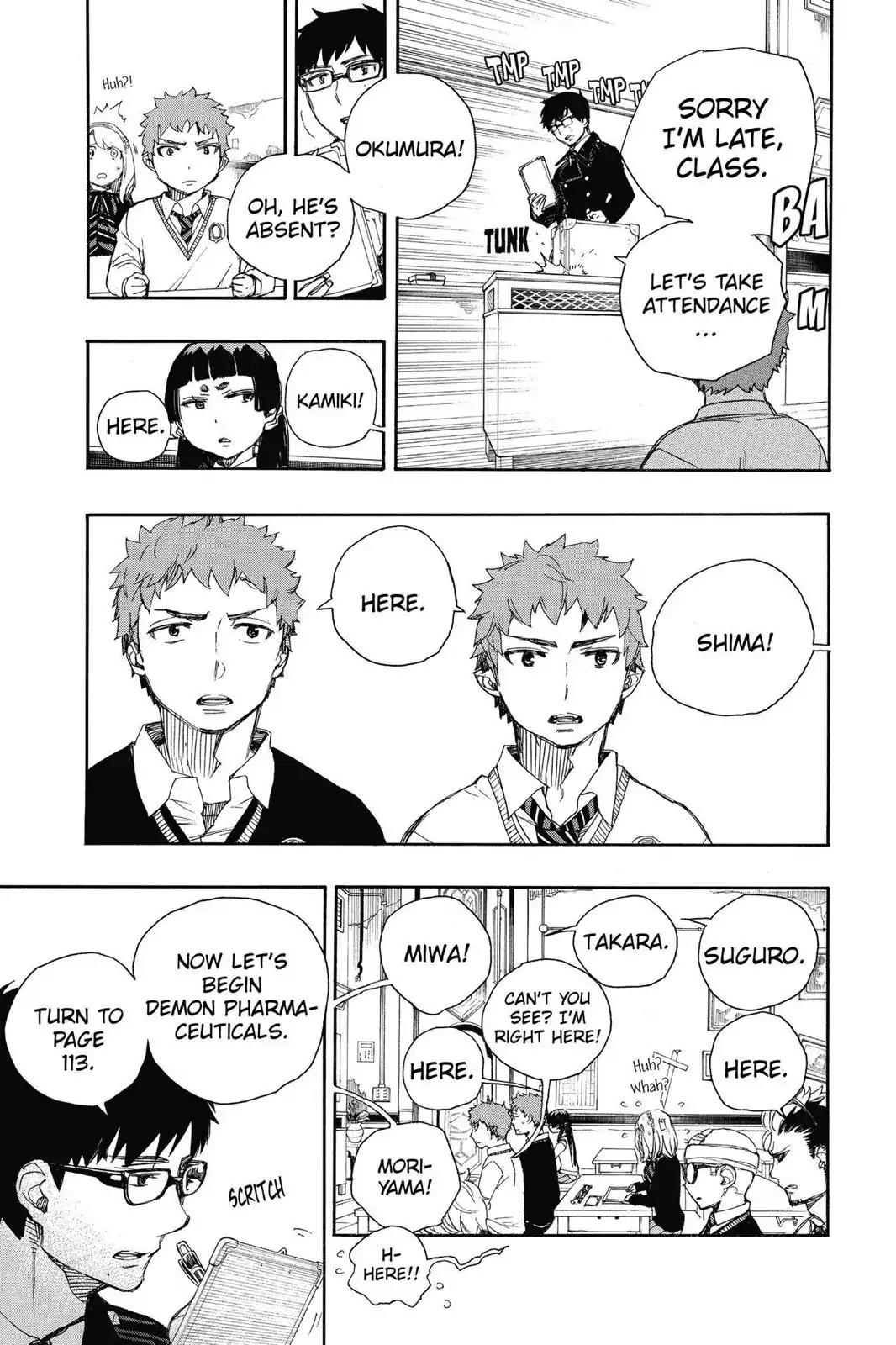 Ao no Exorcist Chapter 65 page 21 - Chapter 65: Pink Spider (1)