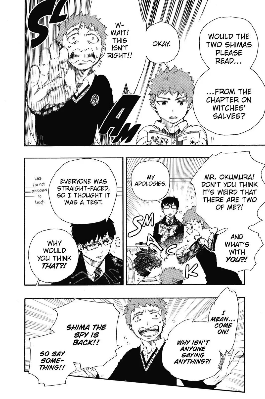 Ao no Exorcist Chapter 65 page 22 - Chapter 65: Pink Spider (1)