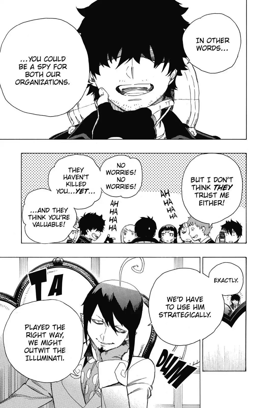 Ao no Exorcist Chapter 66 page 11 - Chapter 66: Pink Spider (2)