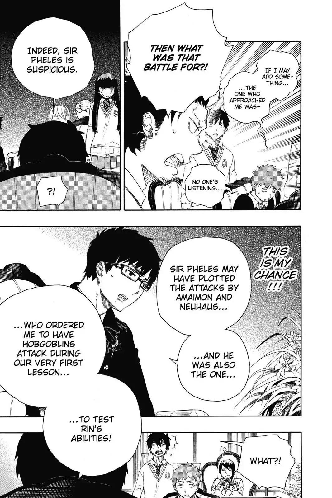 Ao no Exorcist Chapter 66 page 17 - Chapter 66: Pink Spider (2)