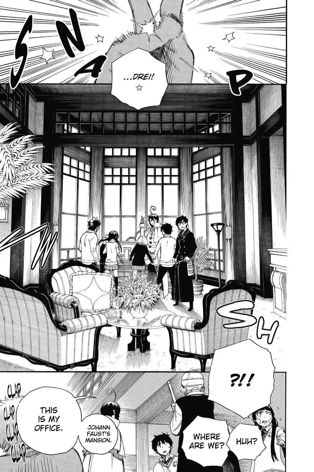 Ao no Exorcist Chapter 66 page 3 - Chapter 66: Pink Spider (2)