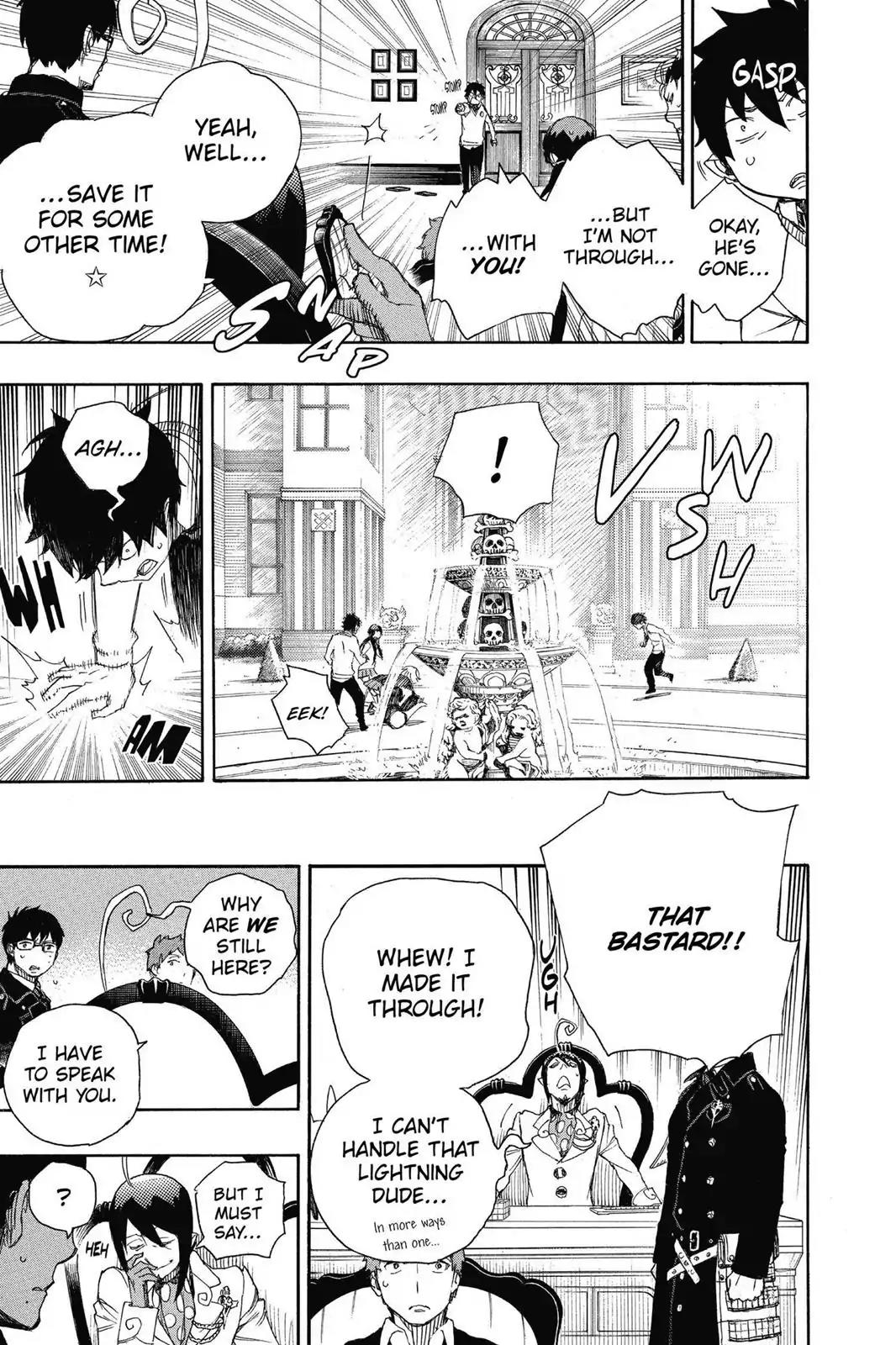 Ao no Exorcist Chapter 66 page 30 - Chapter 66: Pink Spider (2)