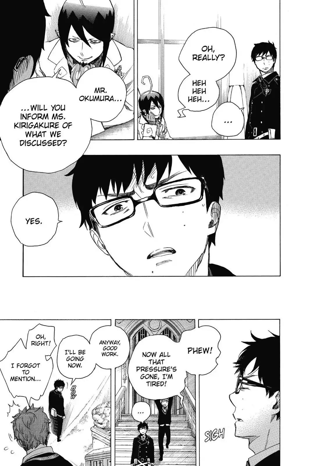 Ao no Exorcist Chapter 66 page 32 - Chapter 66: Pink Spider (2)