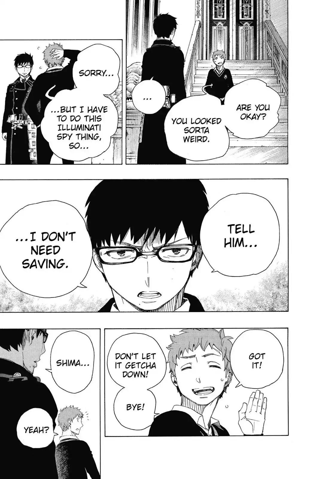 Ao no Exorcist Chapter 67 page 22 - Chapter 67: Pink Spider (3)