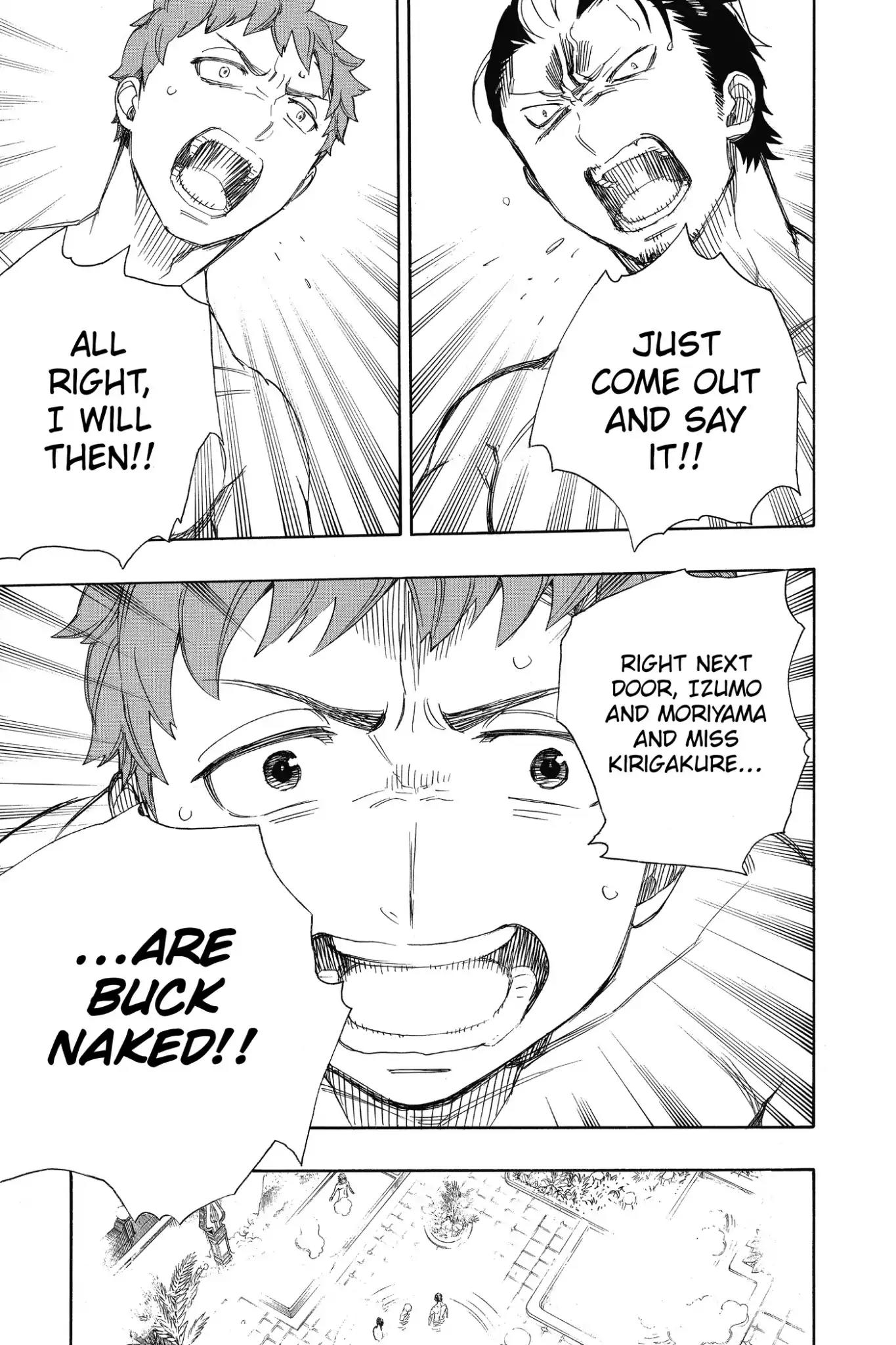 Ao no Exorcist Chapter 68 page 27 - Chapter 68: Naked Festival
