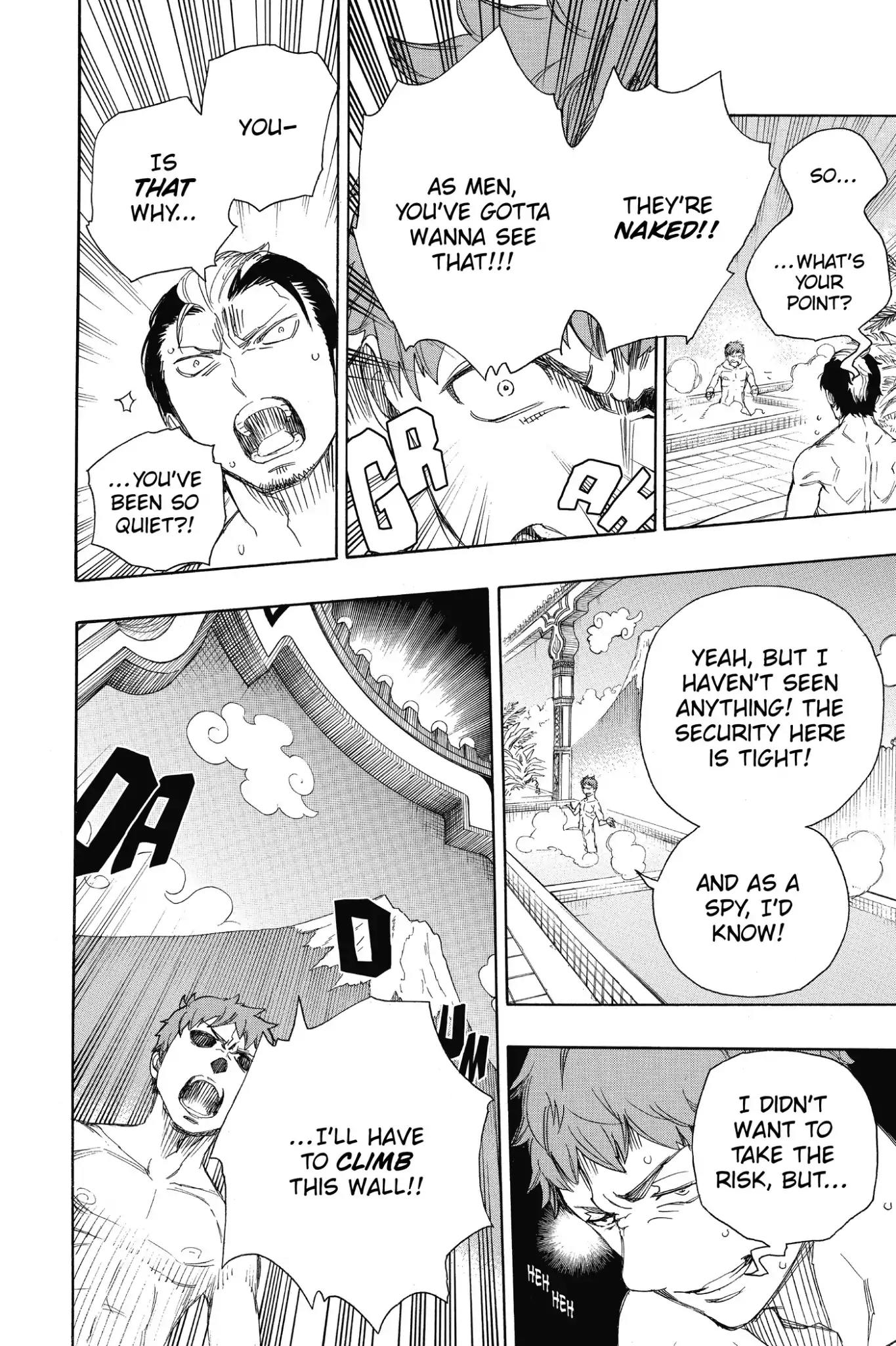 Ao no Exorcist Chapter 68 page 28 - Chapter 68: Naked Festival