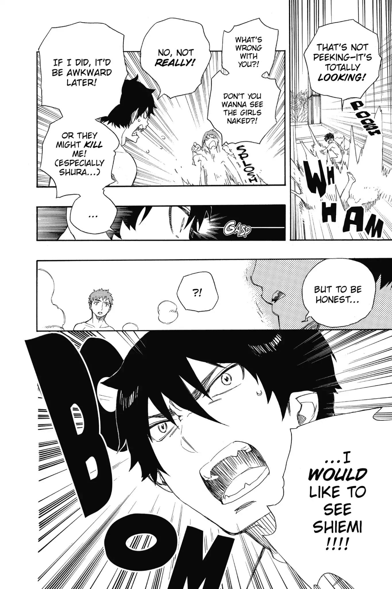 Ao no Exorcist Chapter 68 page 30 - Chapter 68: Naked Festival
