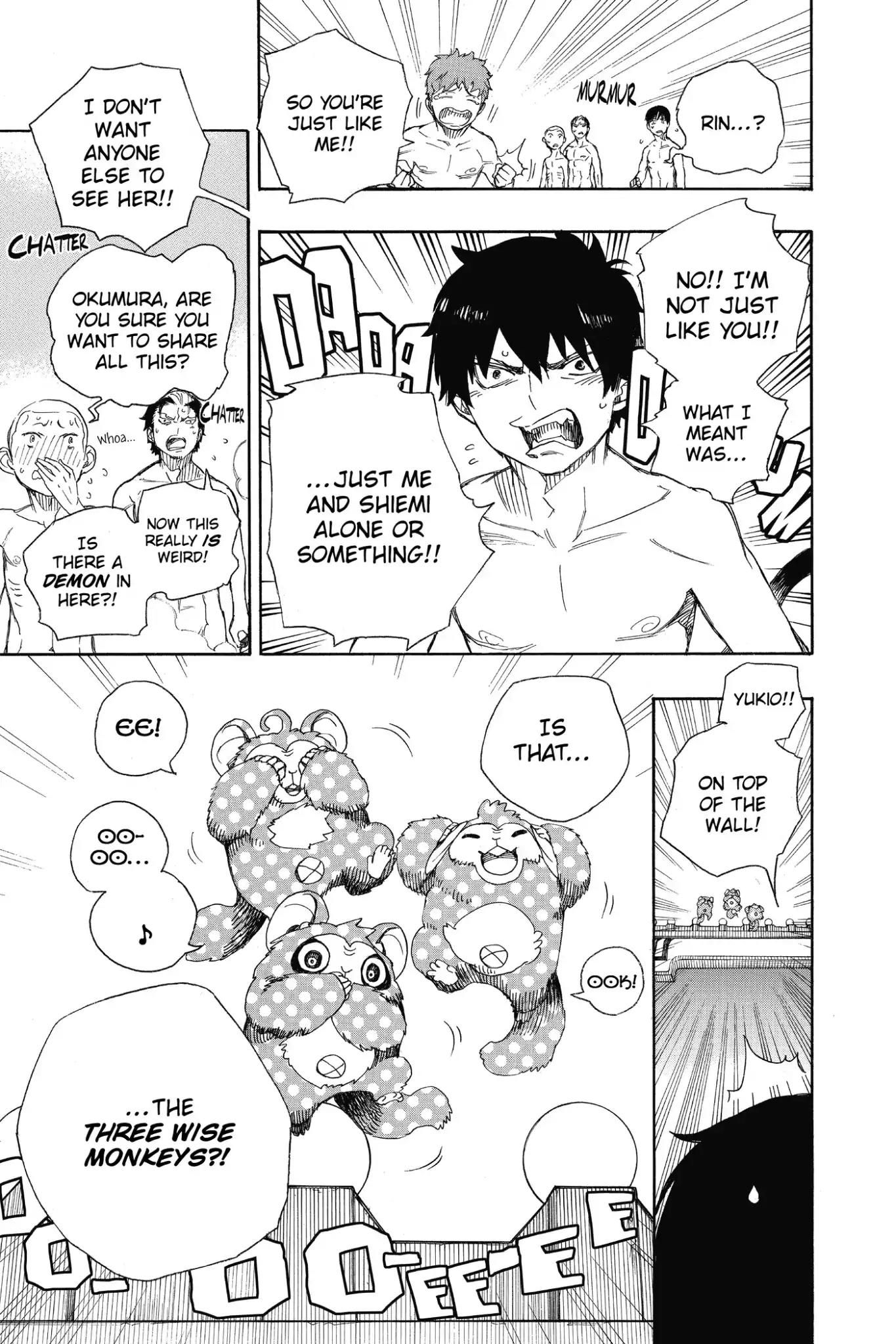 Ao no Exorcist Chapter 68 page 31 - Chapter 68: Naked Festival