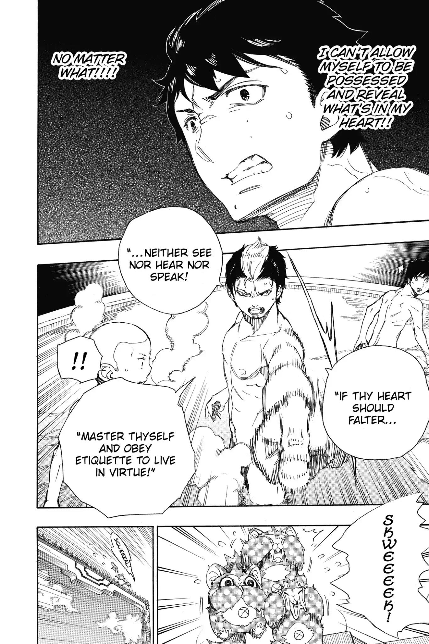 Ao no Exorcist Chapter 68 page 34 - Chapter 68: Naked Festival