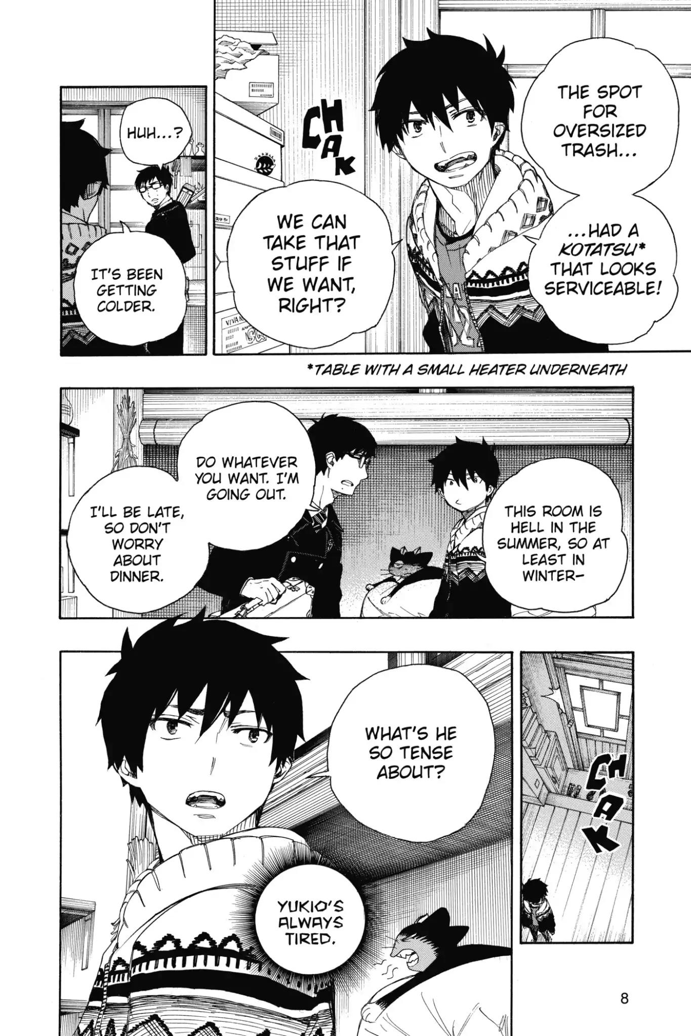 Ao no Exorcist Chapter 68 page 8 - Chapter 68: Naked Festival