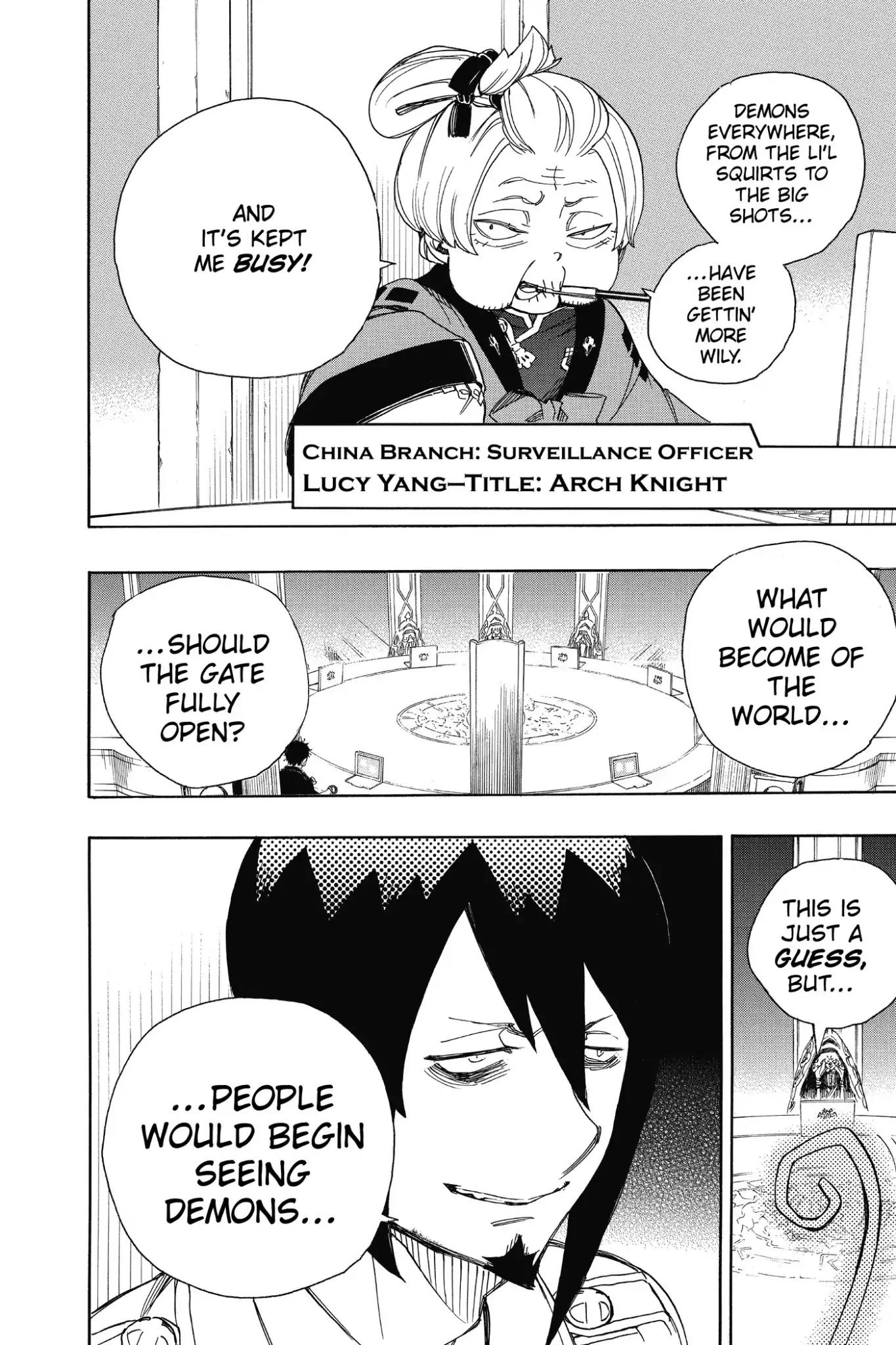 Ao no Exorcist Chapter 69 page 16 - Chapter 69: A High-Level Conference