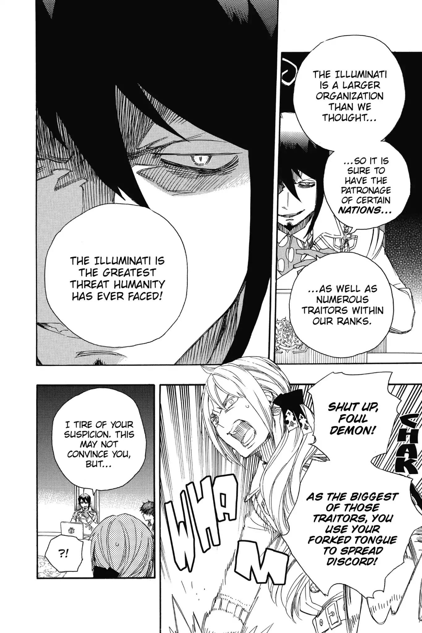 Ao no Exorcist Chapter 69 page 18 - Chapter 69: A High-Level Conference