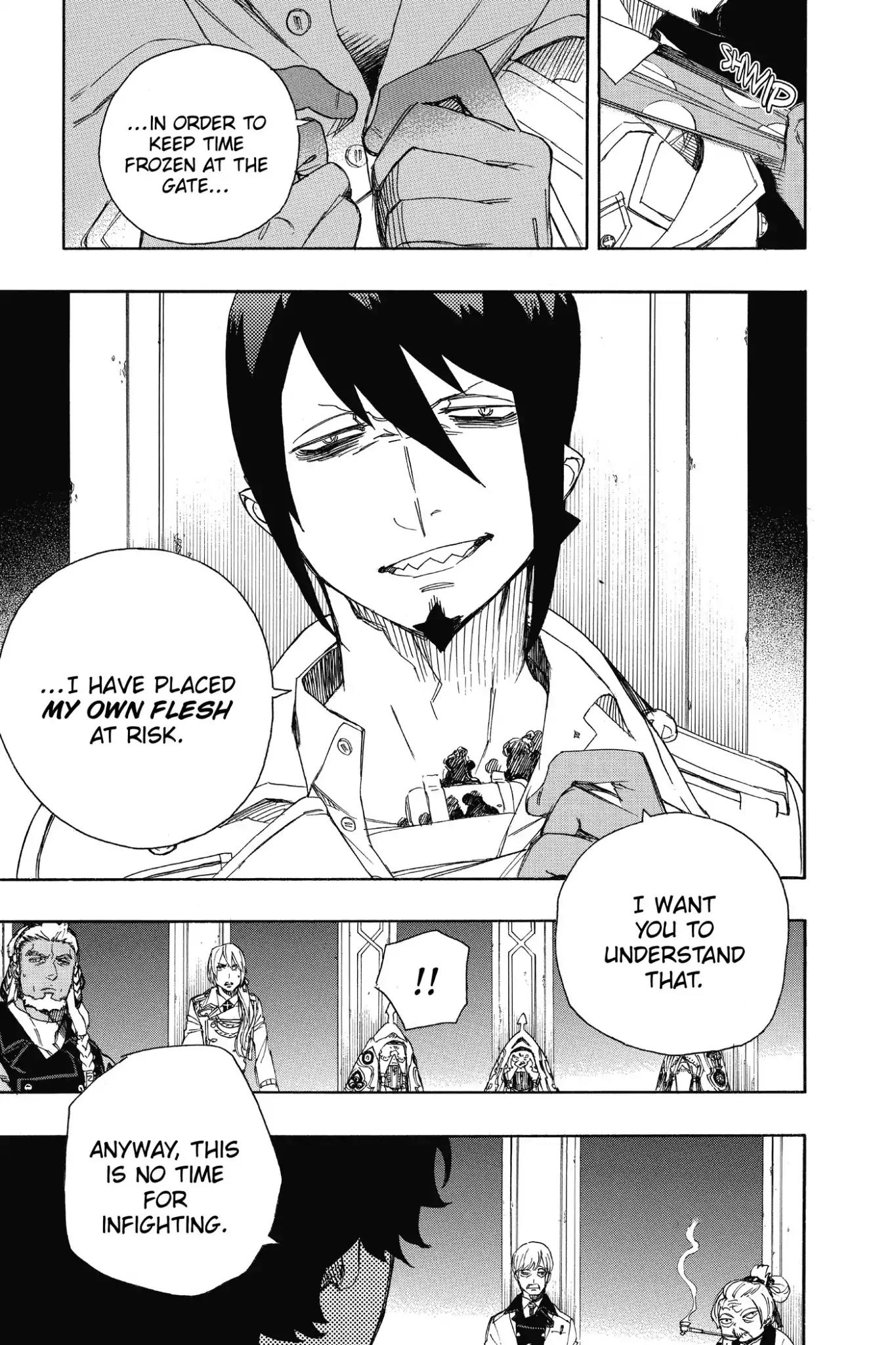 Ao no Exorcist Chapter 69 page 19 - Chapter 69: A High-Level Conference
