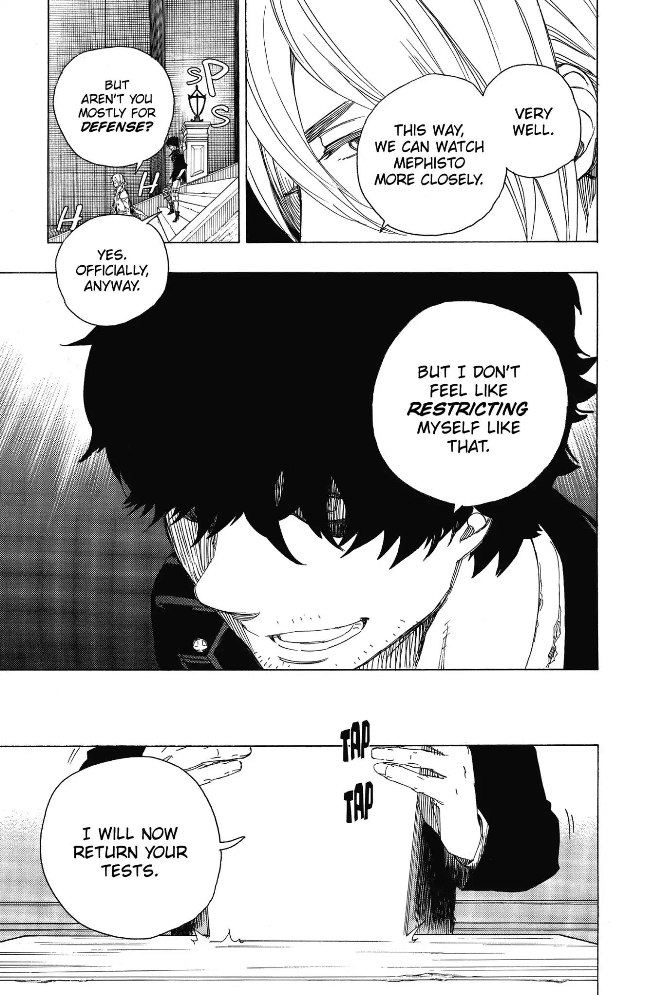 Ao no Exorcist Chapter 69 page 23 - Chapter 69: A High-Level Conference