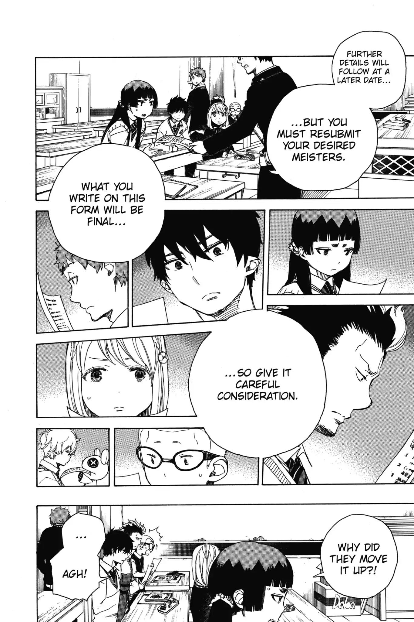 Ao no Exorcist Chapter 69 page 26 - Chapter 69: A High-Level Conference