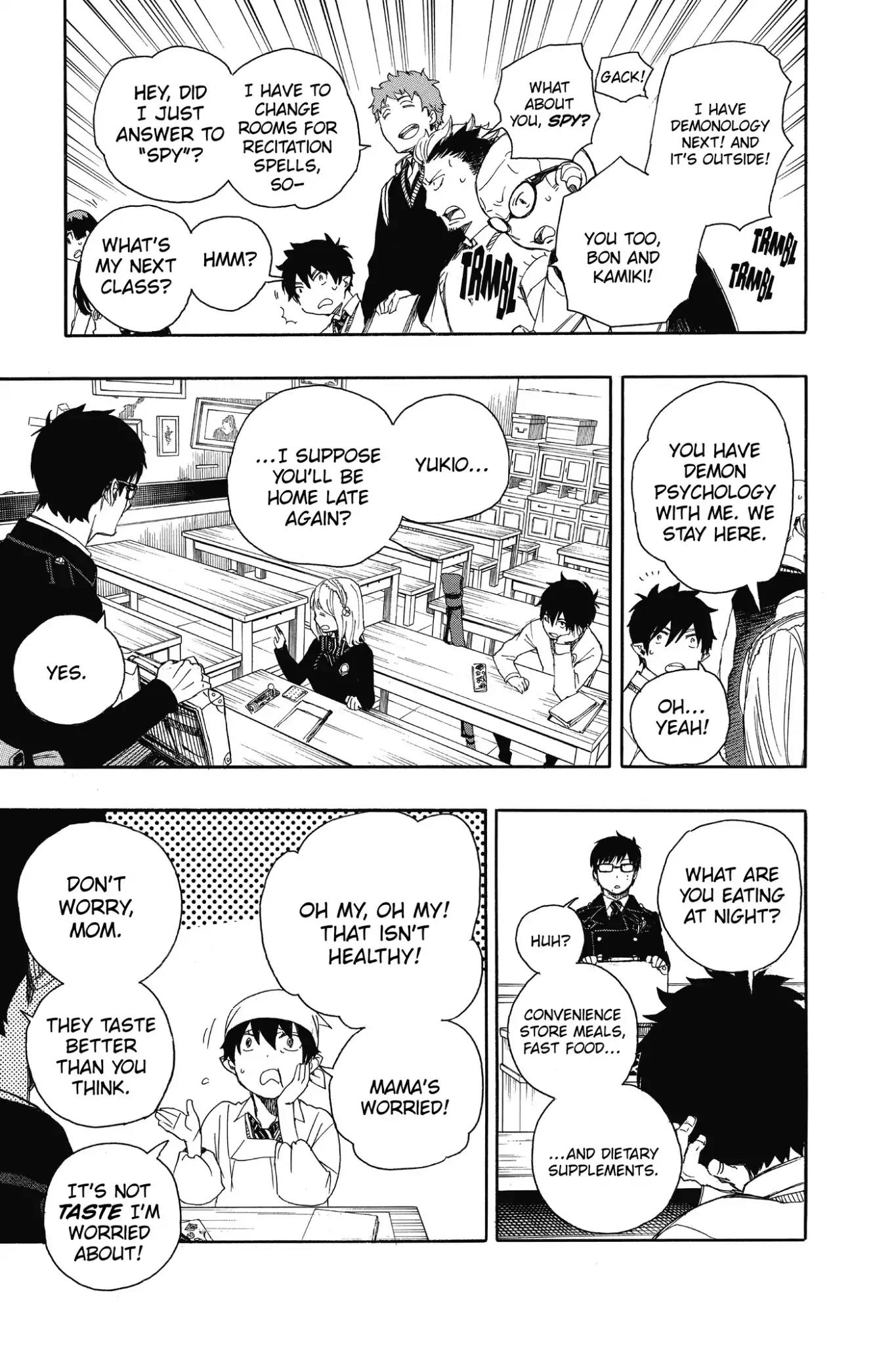 Ao no Exorcist Chapter 69 page 27 - Chapter 69: A High-Level Conference