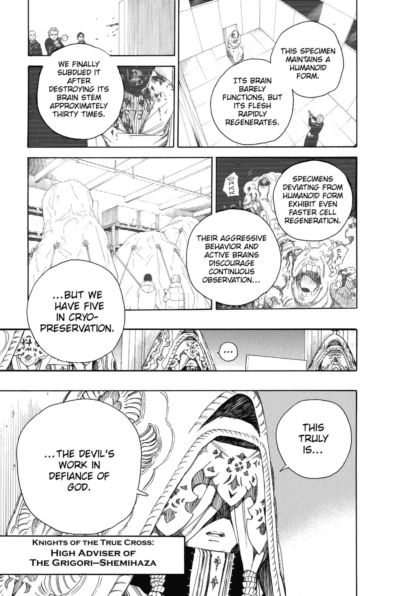 Ao no Exorcist Chapter 69 page 9 - Chapter 69: A High-Level Conference