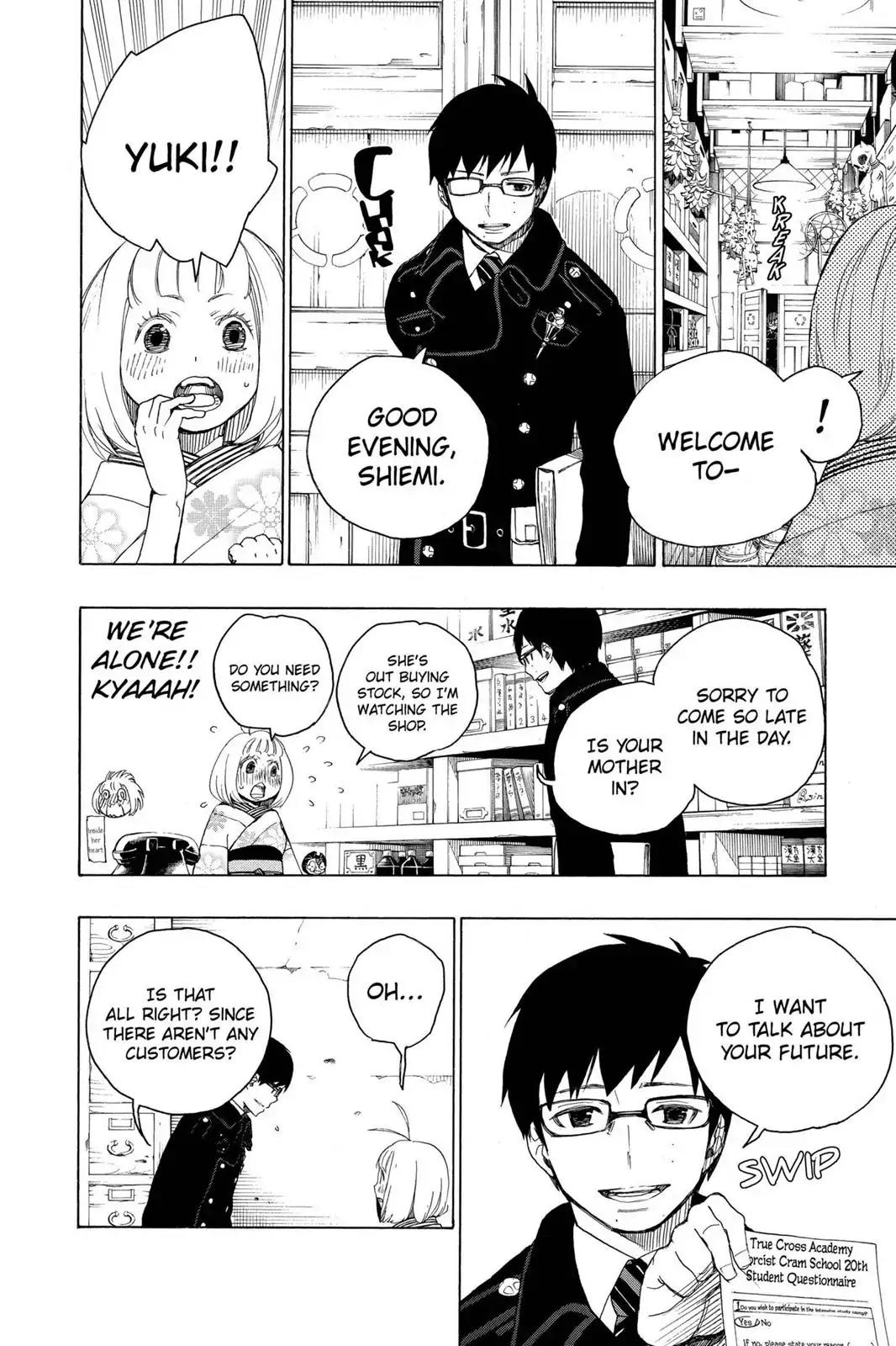 Ao no Exorcist Chapter 7 page 14 - Chapter 7: Memory
