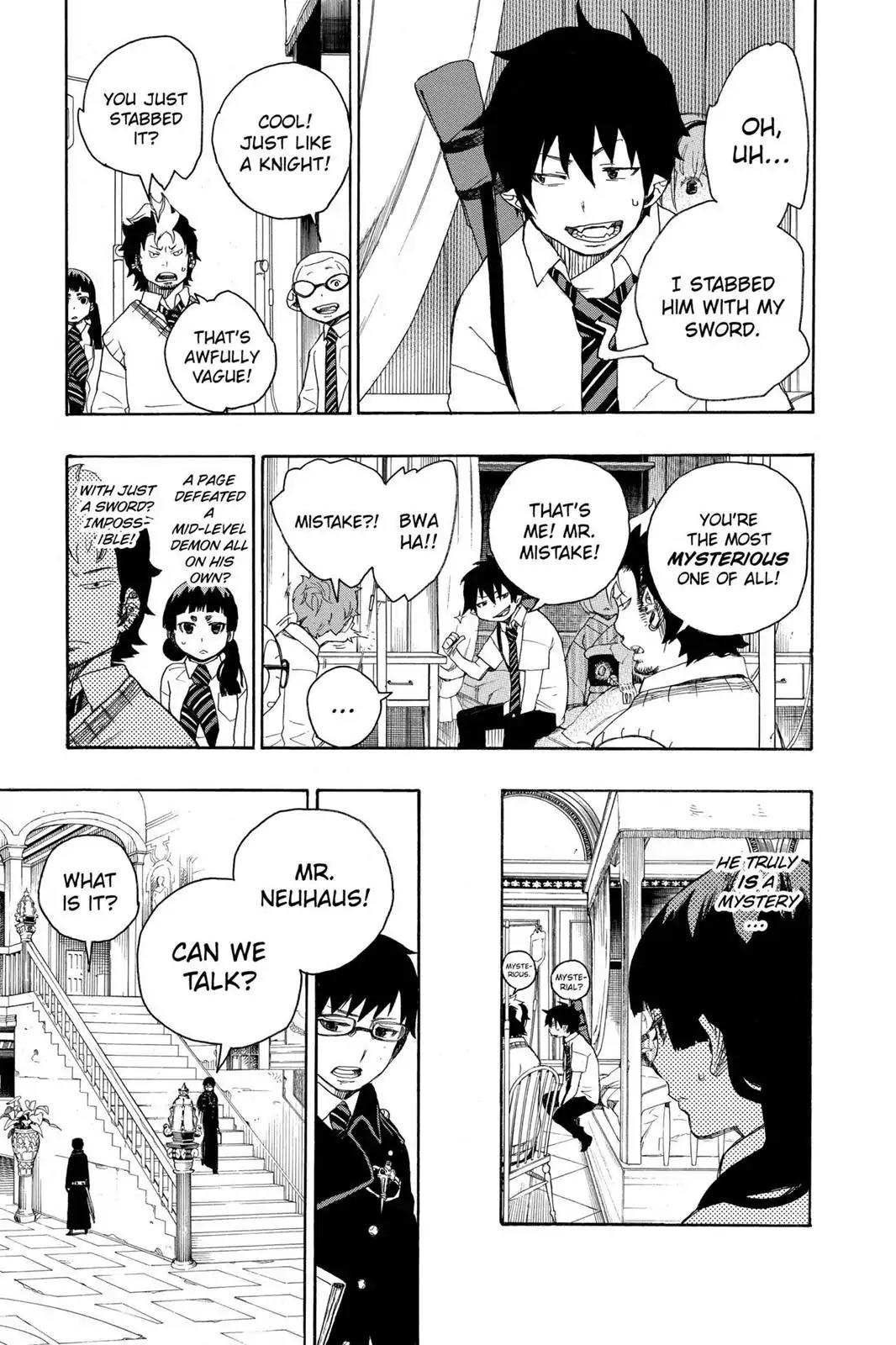 Ao no Exorcist Chapter 7 page 9 - Chapter 7: Memory