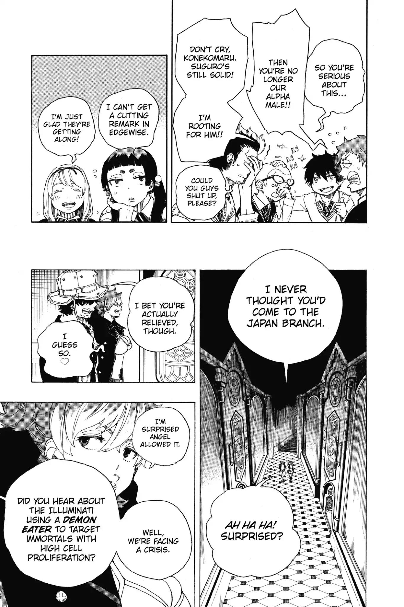 Ao no Exorcist Chapter 71 page 13 - Chapter 71: Love Is in the Eye of the Beholder