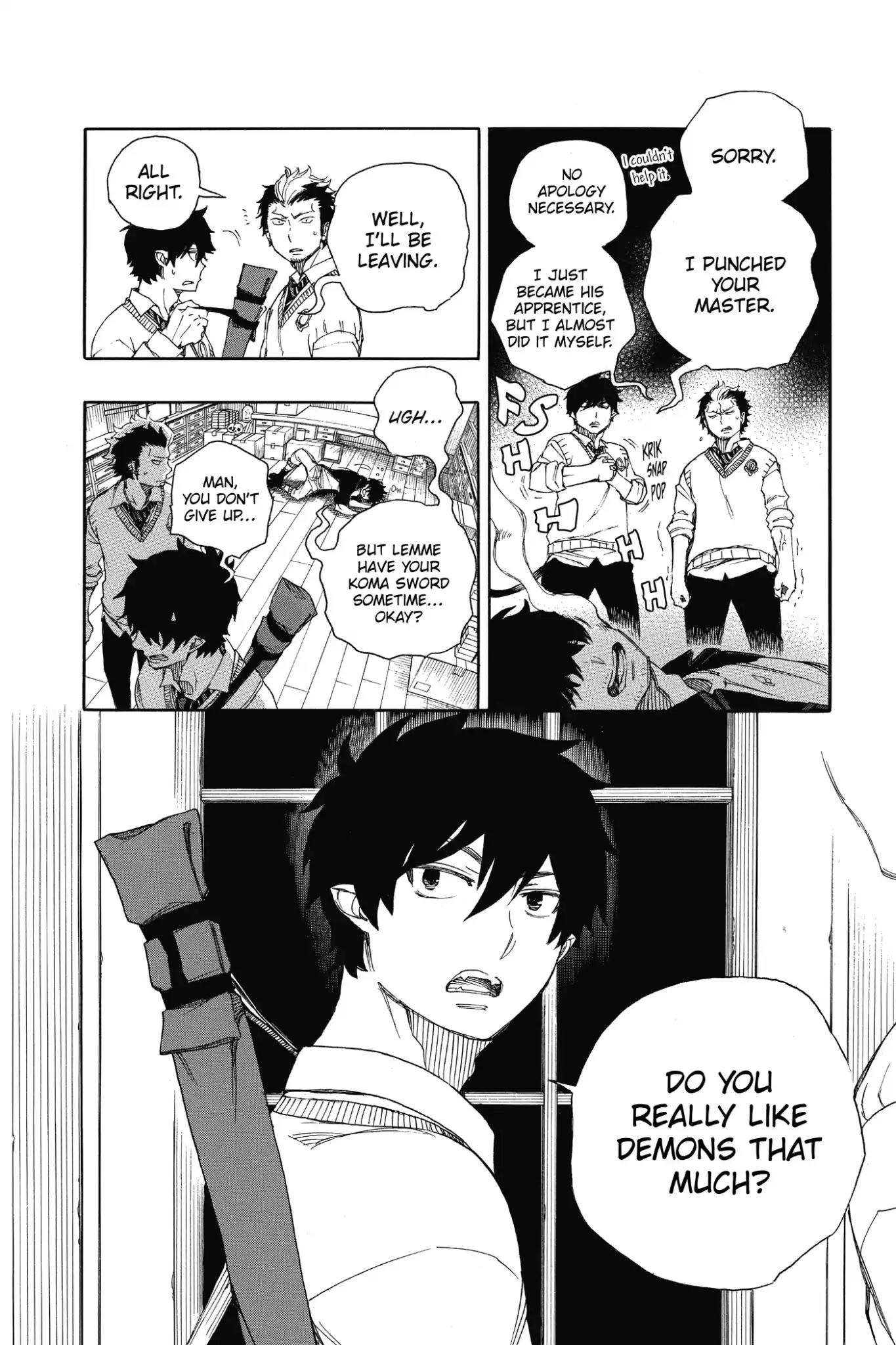 Ao no Exorcist Chapter 71 page 32 - Chapter 71: Love Is in the Eye of the Beholder