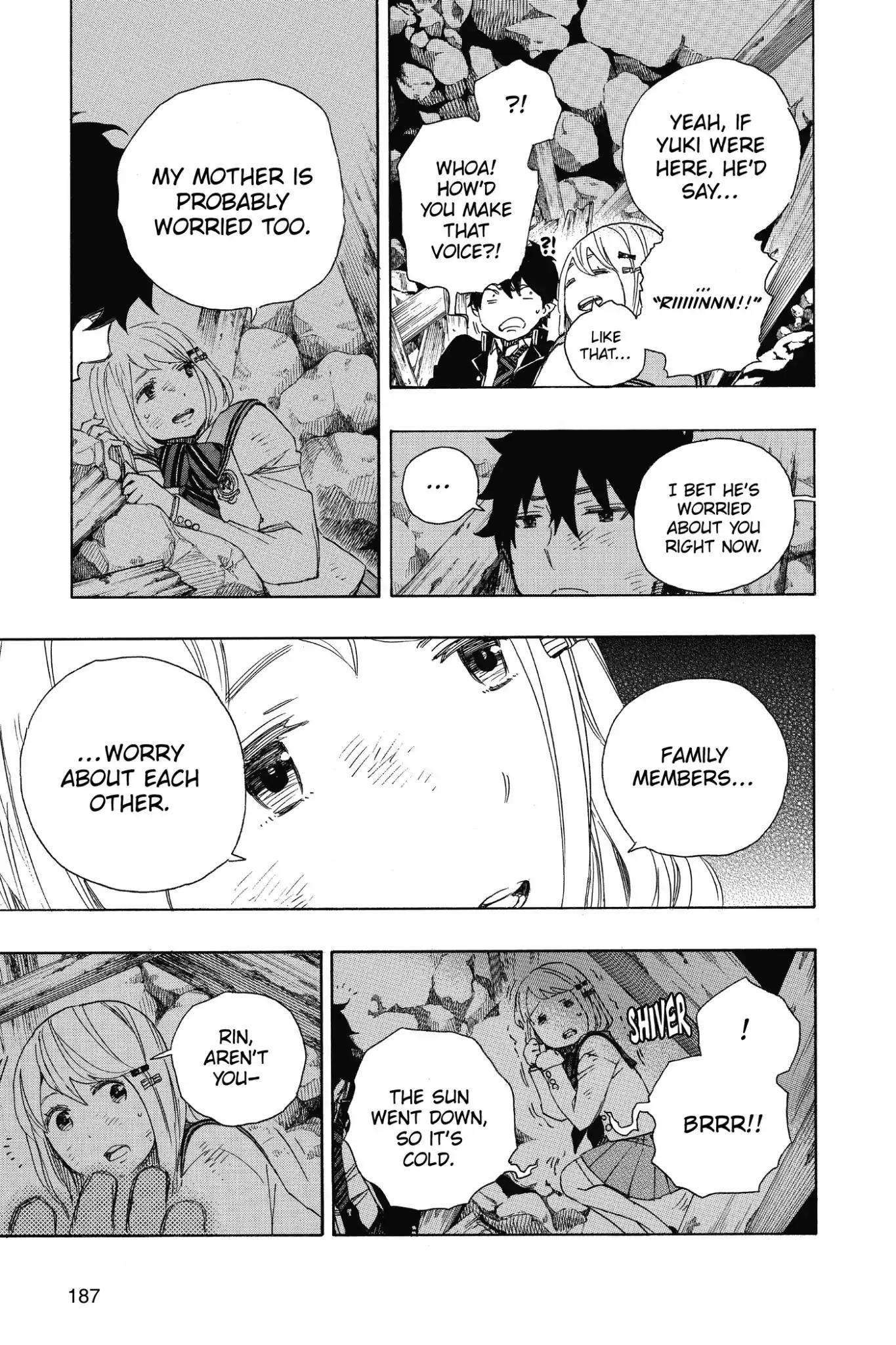 Ao no Exorcist Chapter 73 page 21 - Chapter 73: Love Awakens