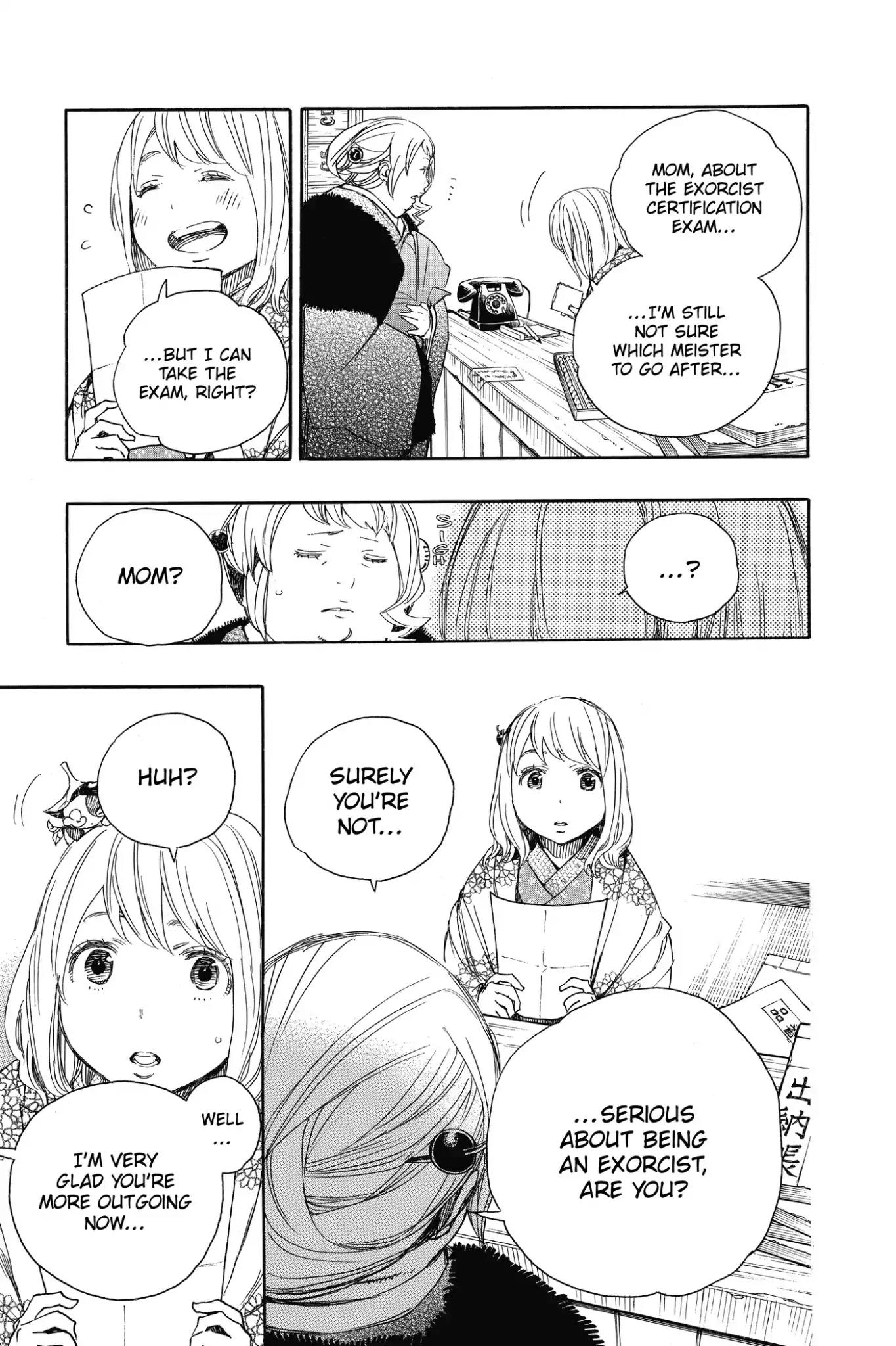Ao no Exorcist Chapter 73 page 9 - Chapter 73: Love Awakens