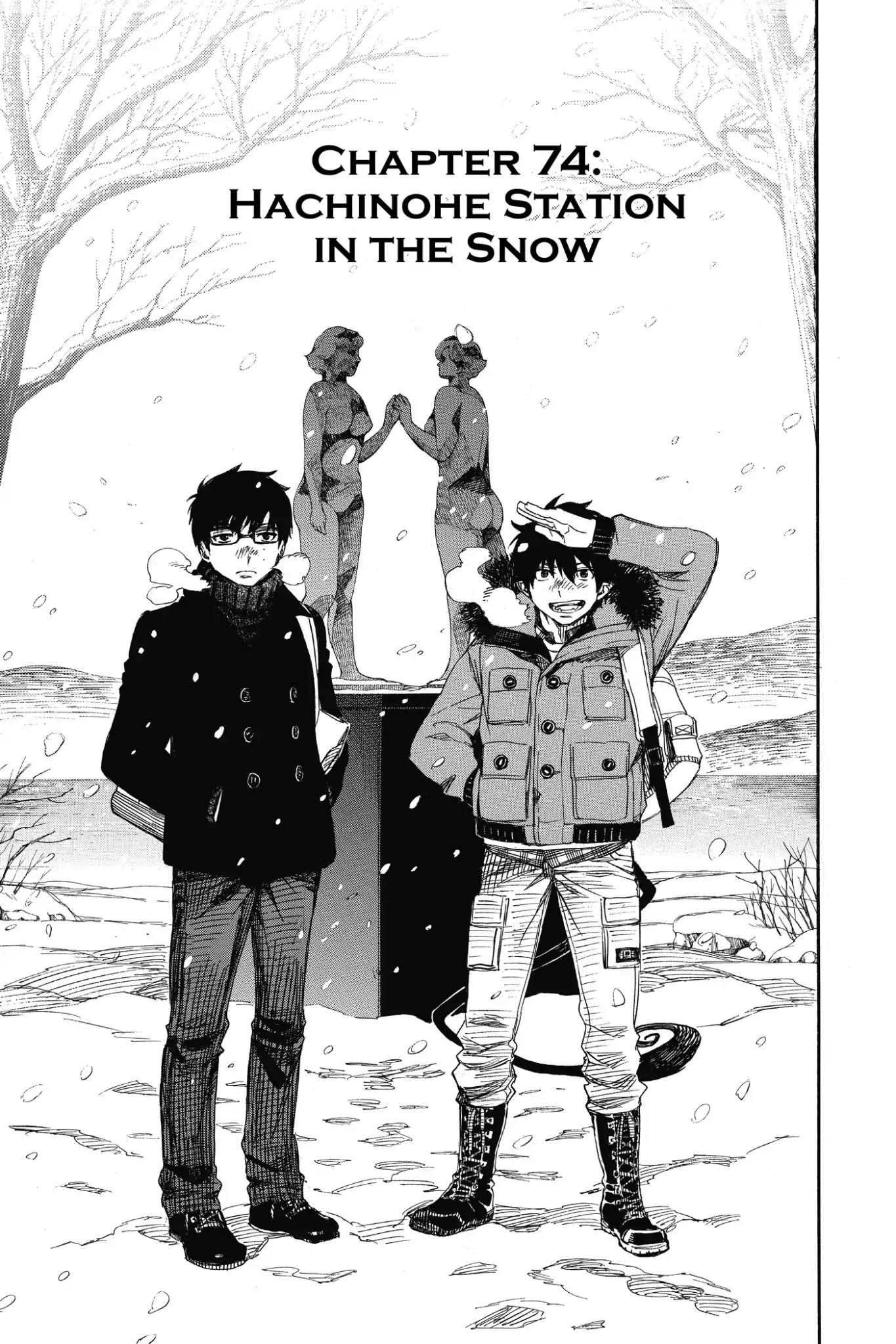 Ao no Exorcist Chapter 74 page 12 - Chapter 74: Hachinohe Station in the Snow