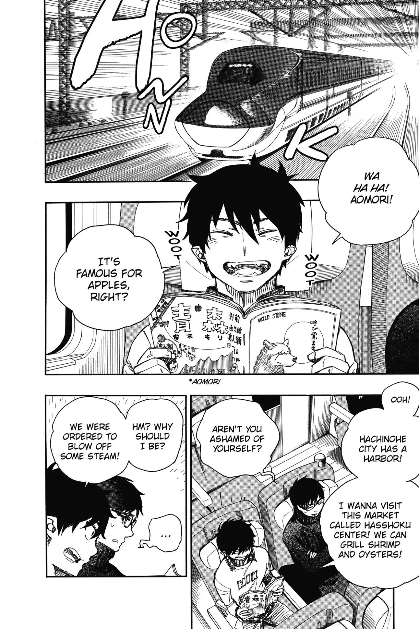 Ao no Exorcist Chapter 74 page 13 - Chapter 74: Hachinohe Station in the Snow