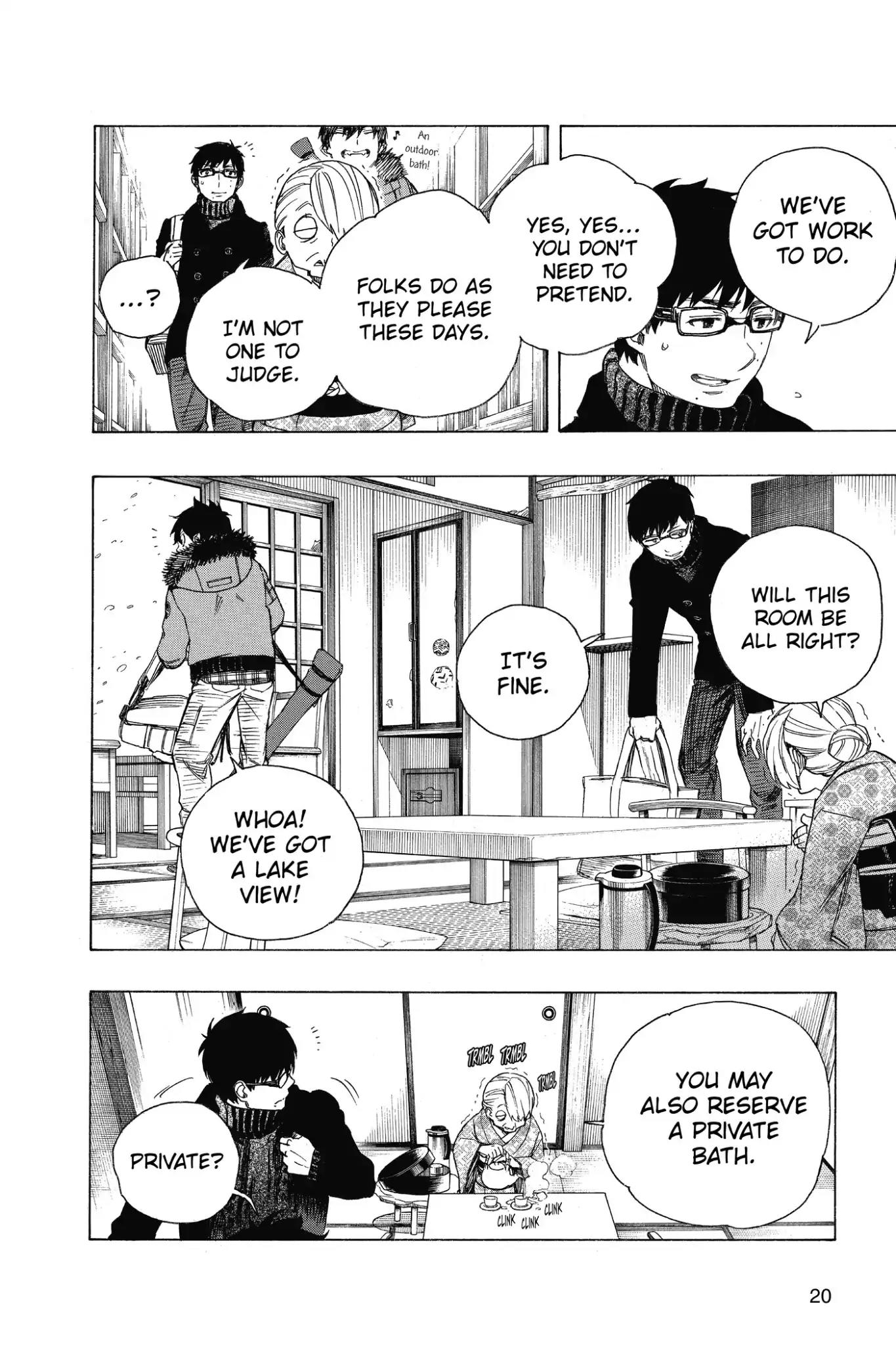Ao no Exorcist Chapter 74 page 21 - Chapter 74: Hachinohe Station in the Snow
