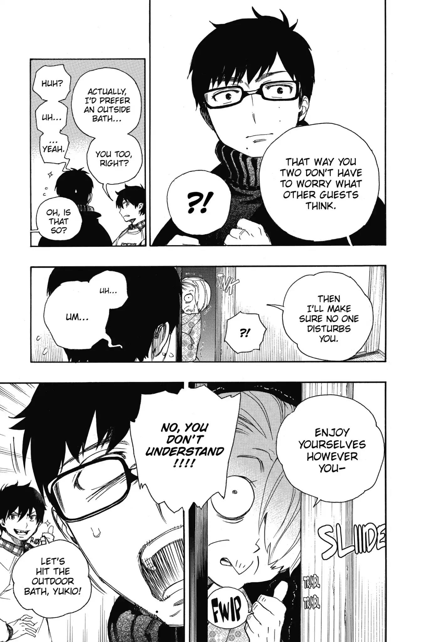 Ao no Exorcist Chapter 74 page 22 - Chapter 74: Hachinohe Station in the Snow