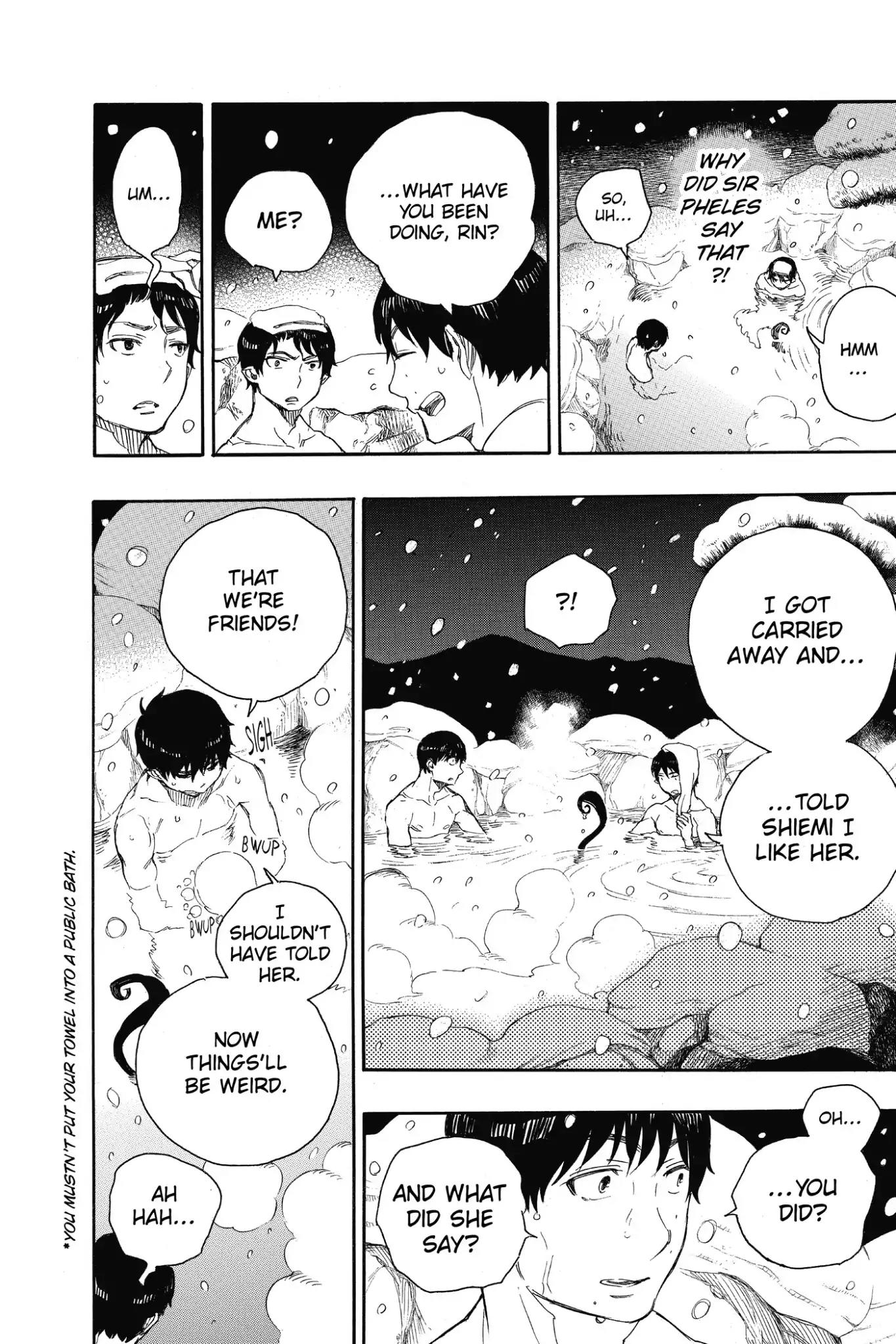 Ao no Exorcist Chapter 74 page 25 - Chapter 74: Hachinohe Station in the Snow