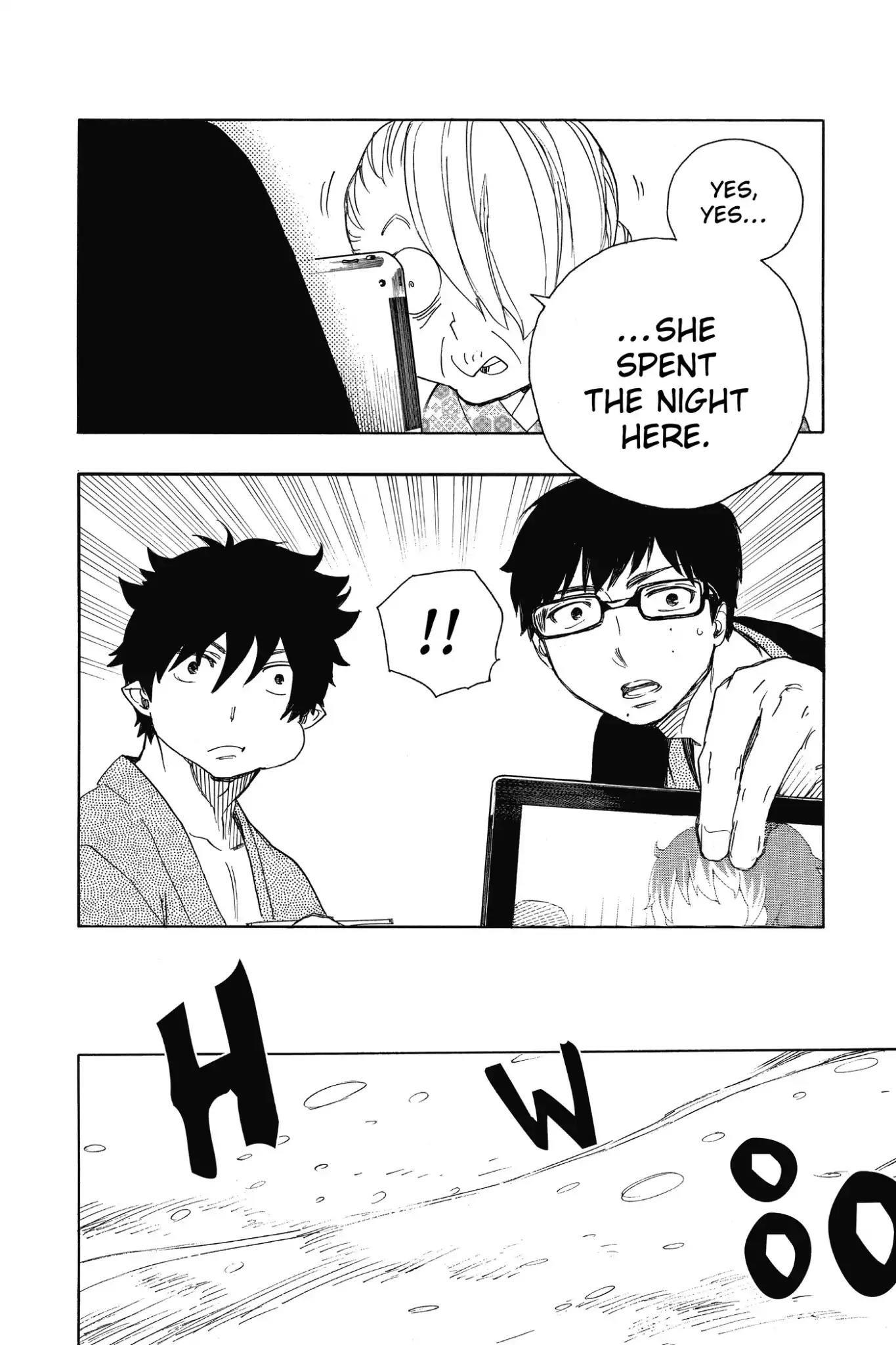 Ao no Exorcist Chapter 74 page 37 - Chapter 74: Hachinohe Station in the Snow