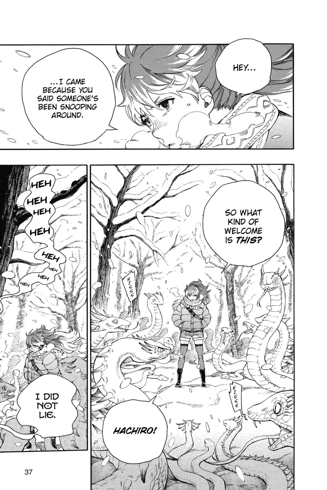 Ao no Exorcist Chapter 74 page 38 - Chapter 74: Hachinohe Station in the Snow