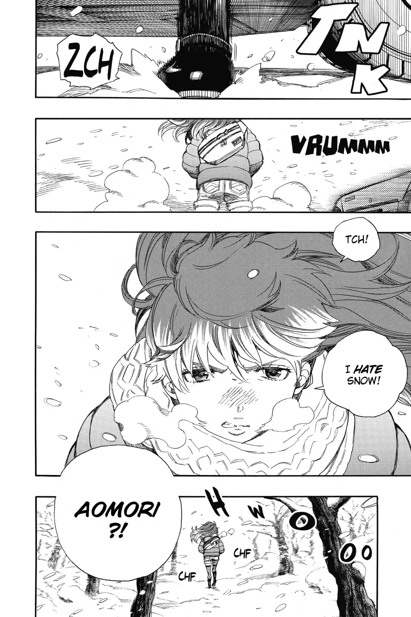 Ao no Exorcist Chapter 74 page 7 - Chapter 74: Hachinohe Station in the Snow