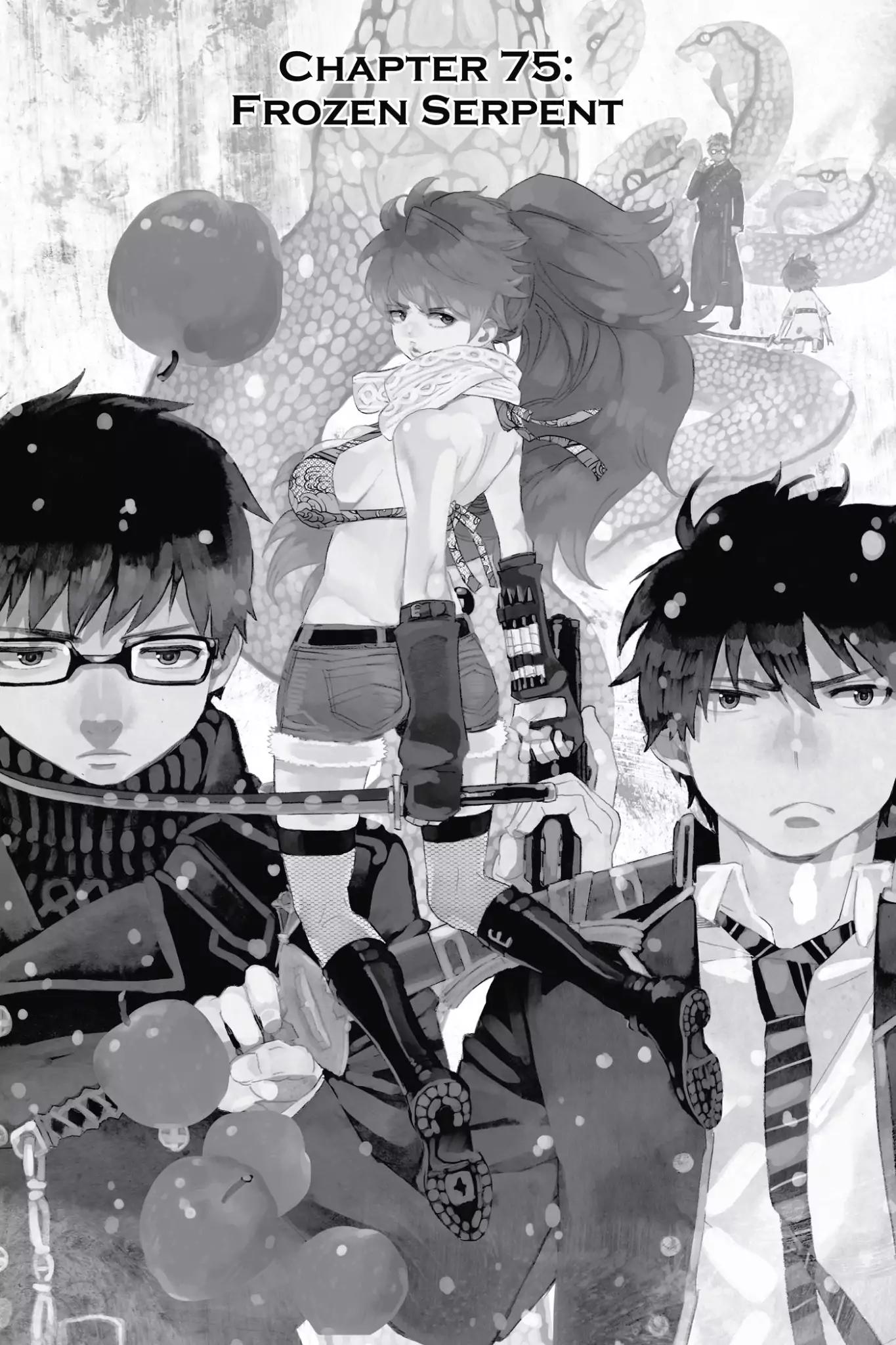 Ao no Exorcist Chapter 75 page 1 - Chapter 75: Frozen Serpent