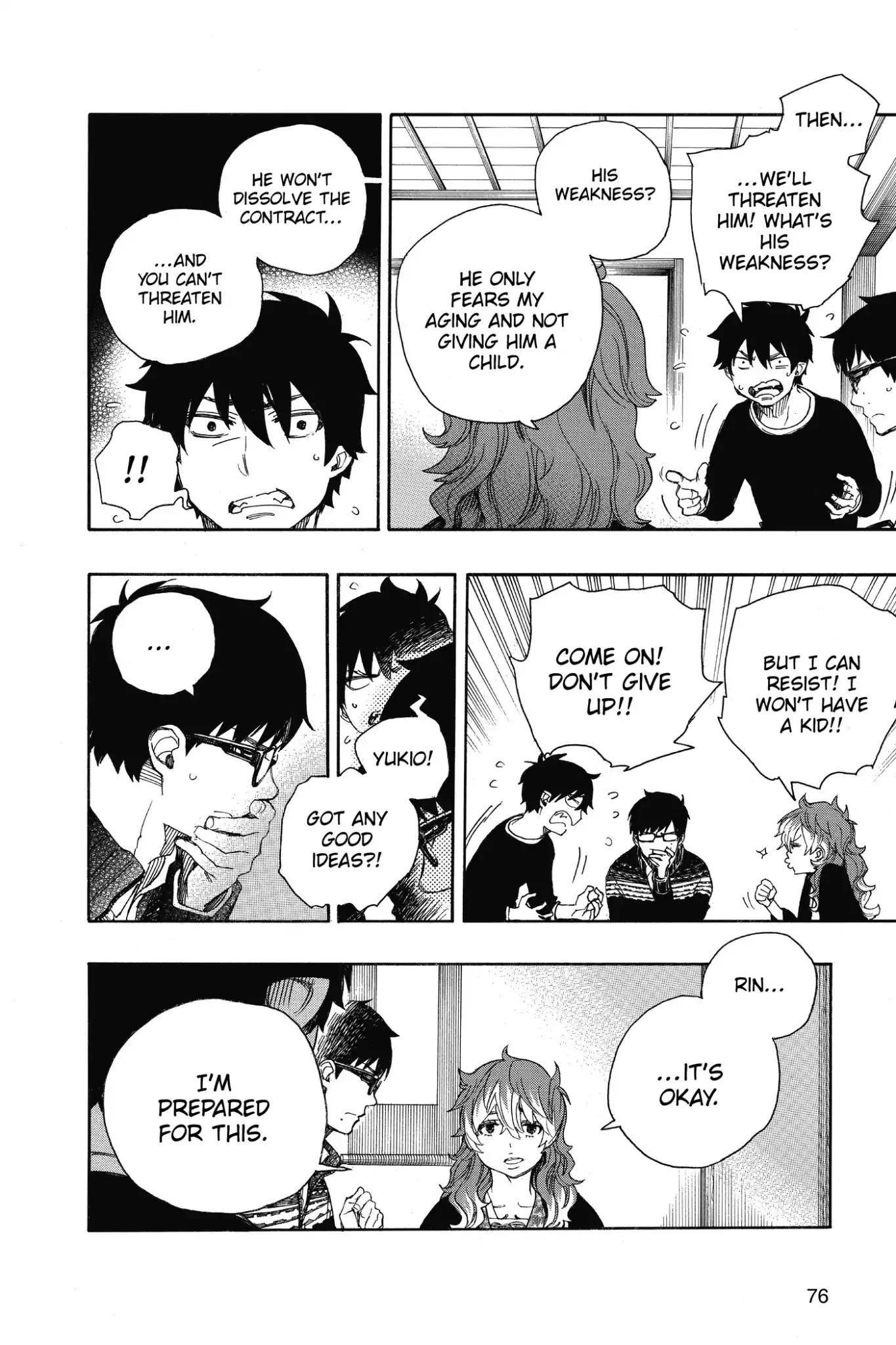Ao no Exorcist Chapter 76 page 12 - Chapter 76: Goodbye to You