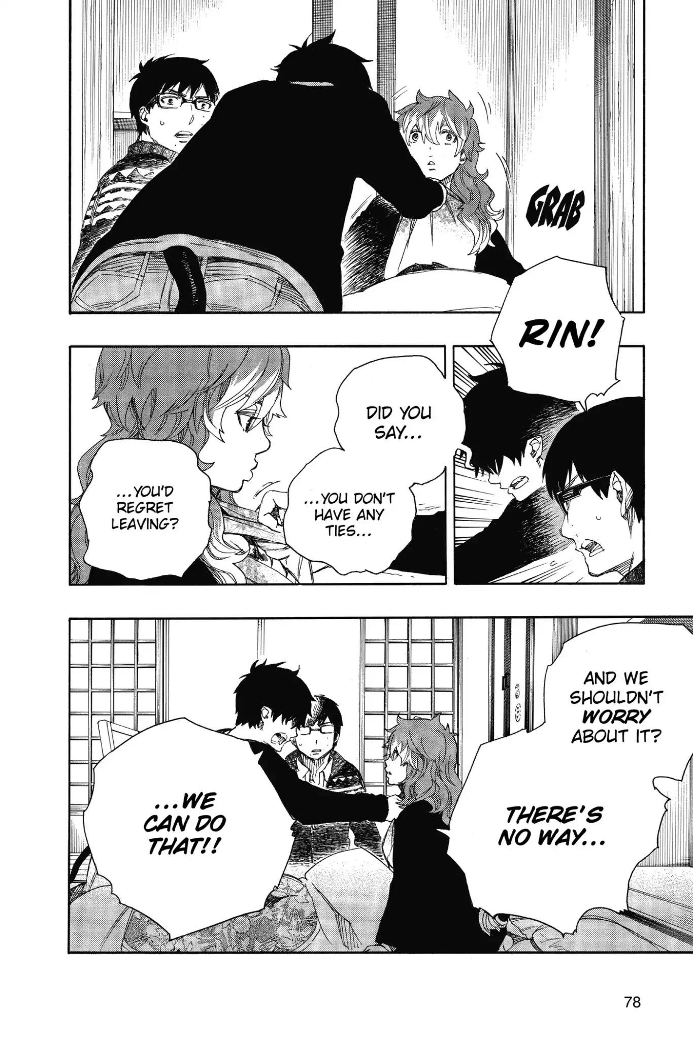 Ao no Exorcist Chapter 76 page 14 - Chapter 76: Goodbye to You
