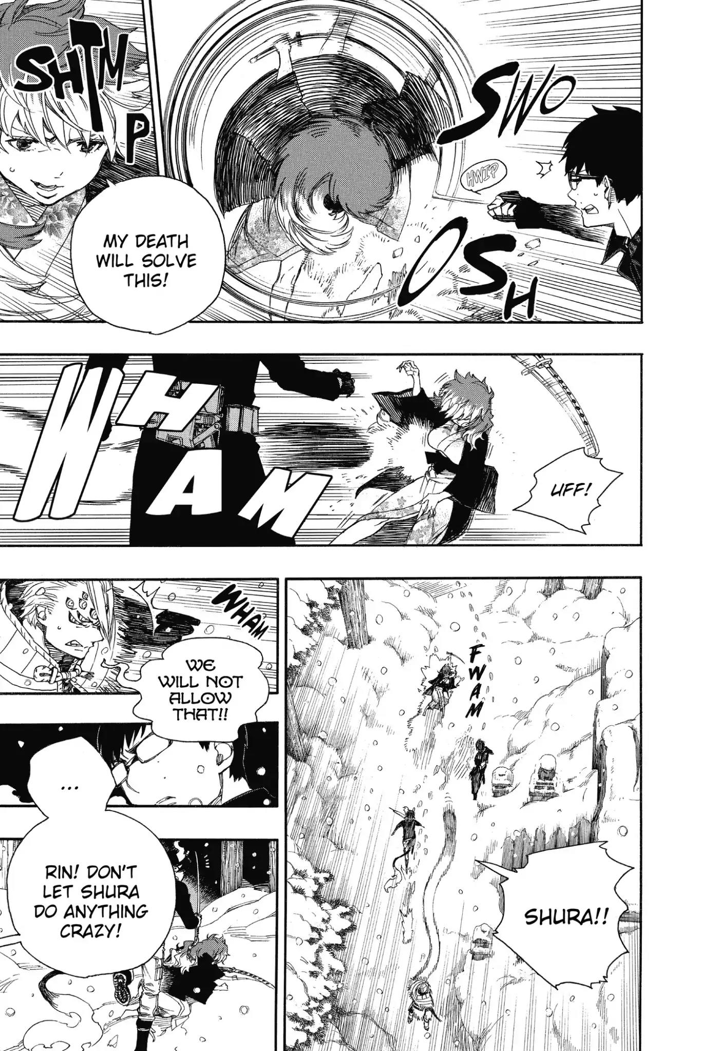 Ao no Exorcist Chapter 77 page 11 - Chapter 77: It's All Right If I Don't Go Back