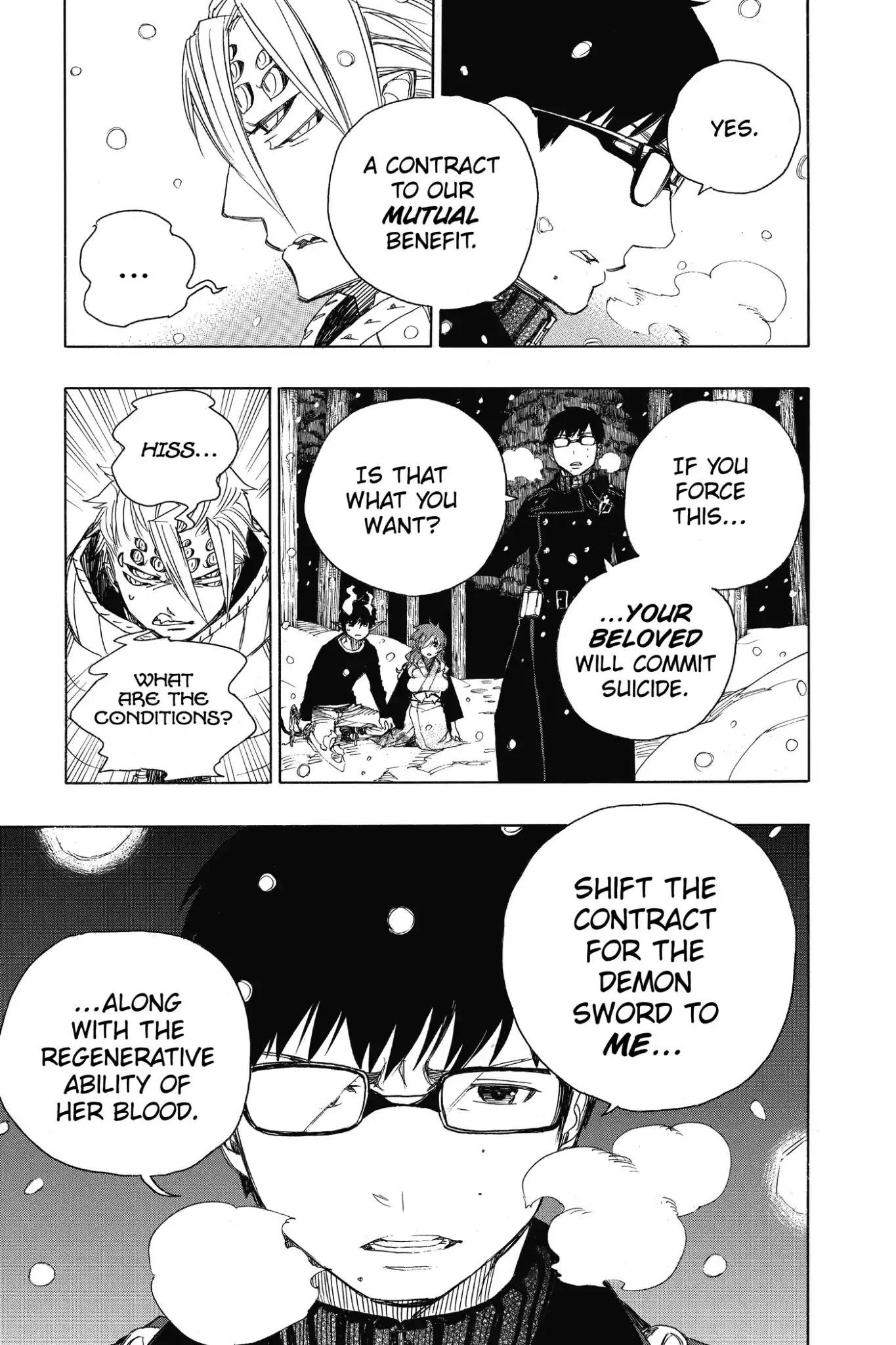 Ao no Exorcist Chapter 77 page 13 - Chapter 77: It's All Right If I Don't Go Back