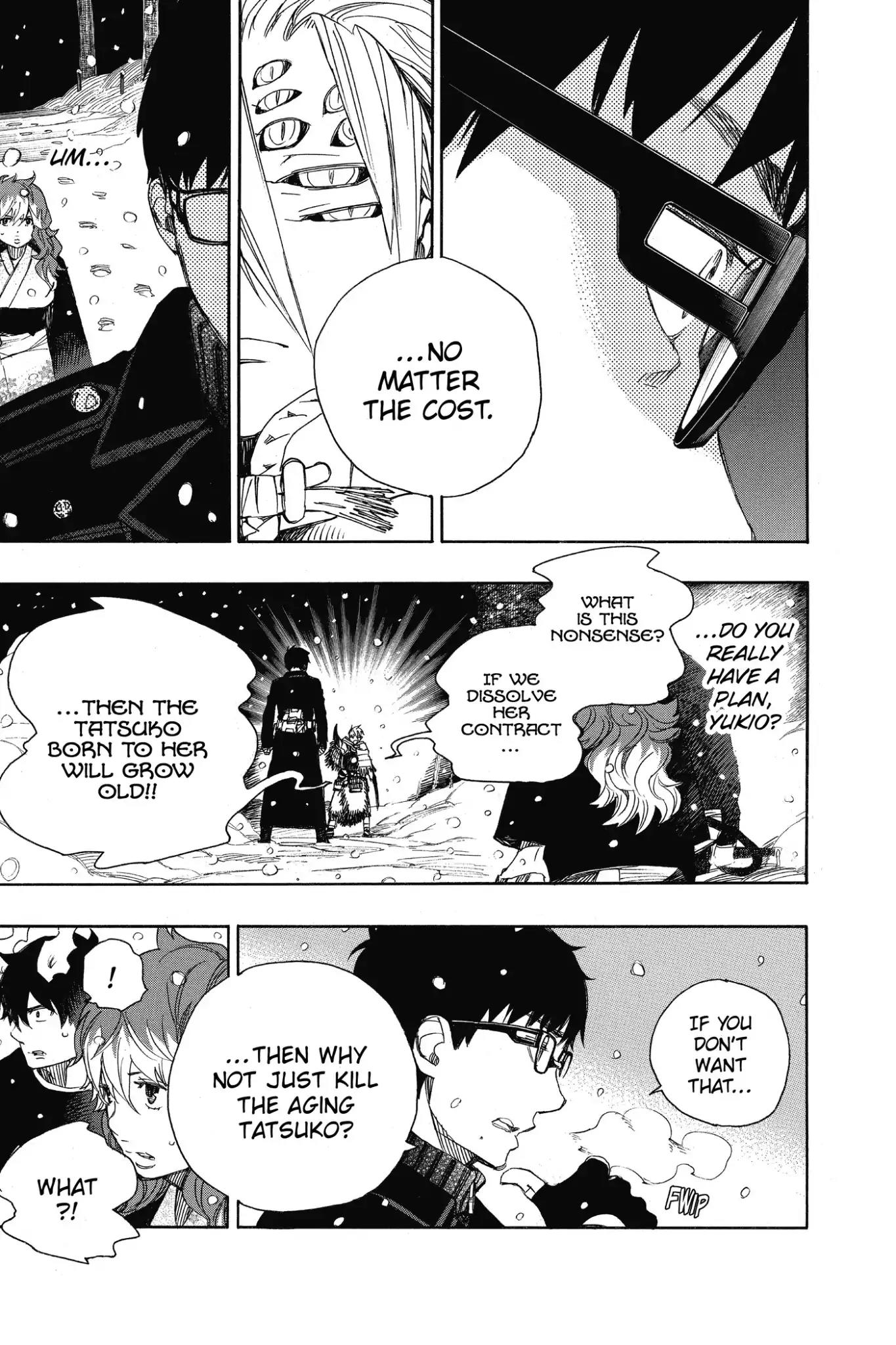 Ao no Exorcist Chapter 77 page 17 - Chapter 77: It's All Right If I Don't Go Back