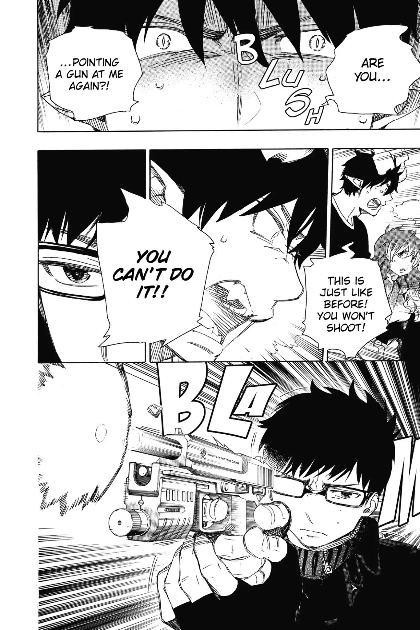 Ao no Exorcist Chapter 77 page 22 - Chapter 77: It's All Right If I Don't Go Back