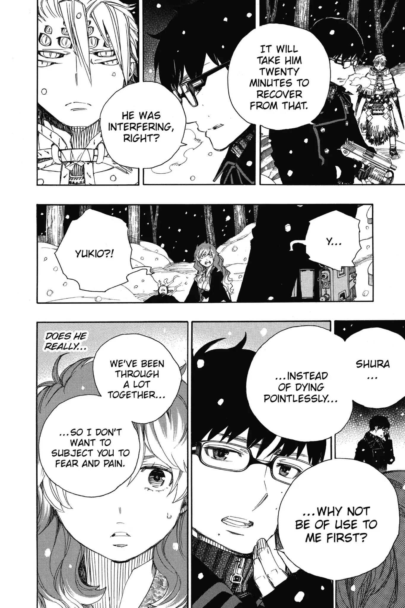 Ao no Exorcist Chapter 77 page 24 - Chapter 77: It's All Right If I Don't Go Back