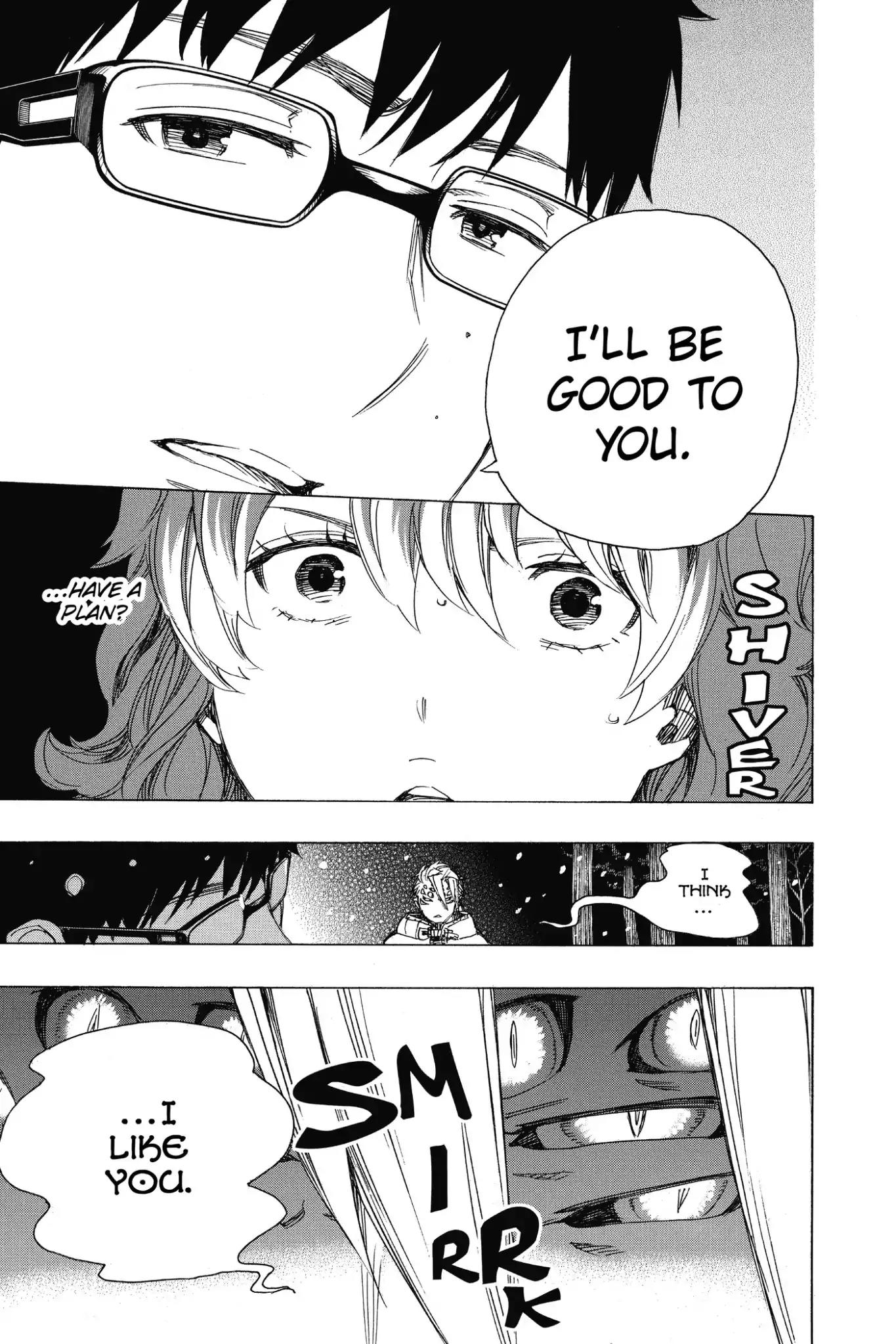 Ao no Exorcist Chapter 77 page 25 - Chapter 77: It's All Right If I Don't Go Back